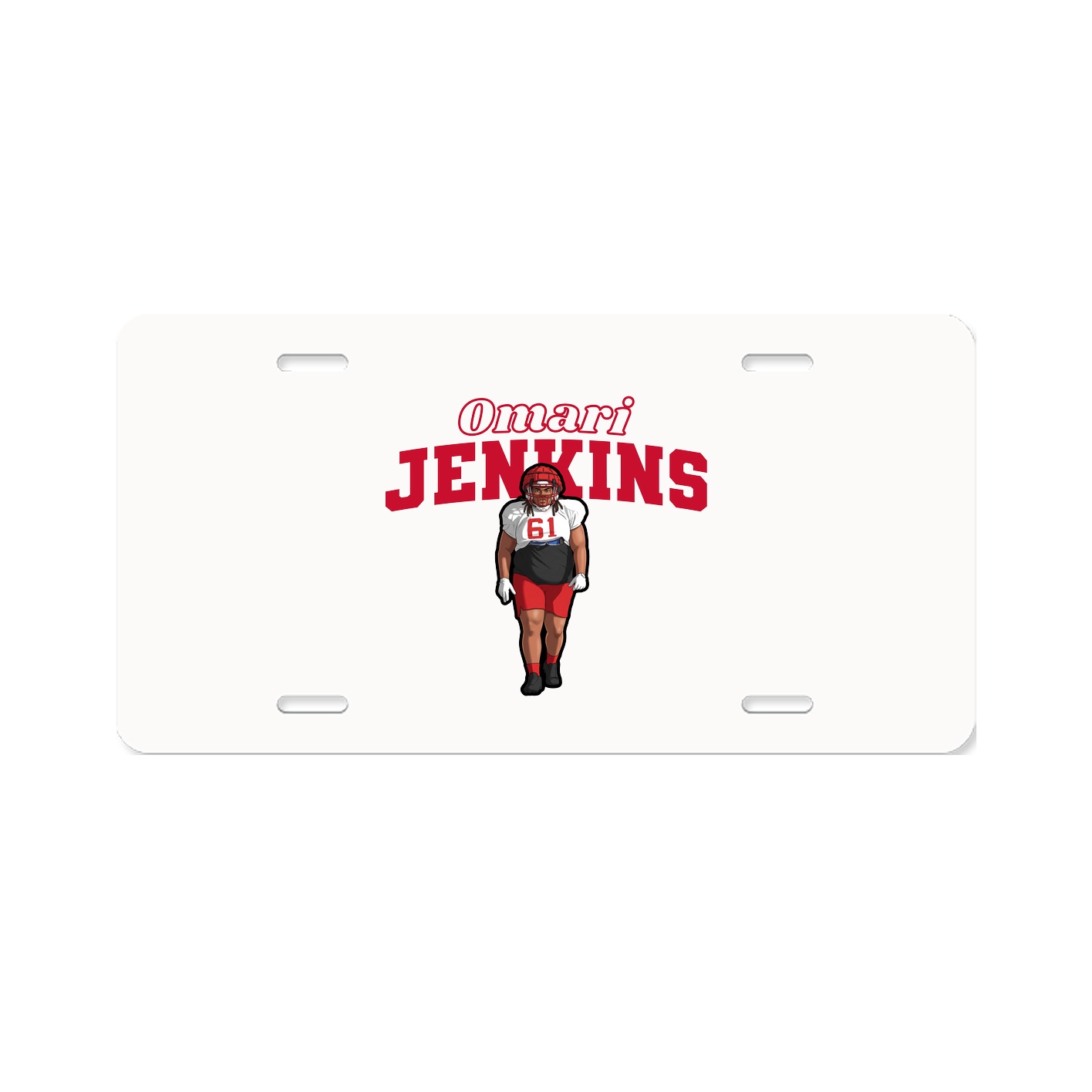 License Plate — Name Arch in Classic