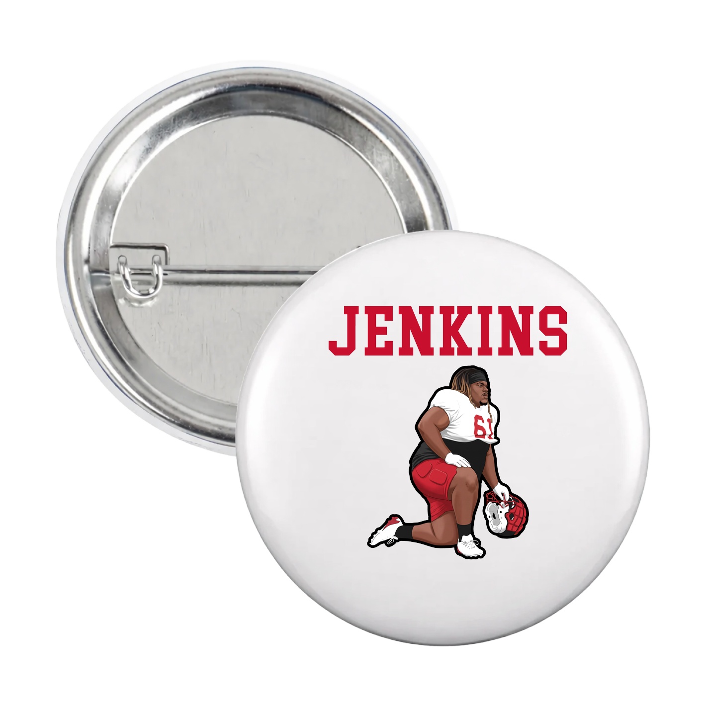 Game Day Button — Shirsey in White