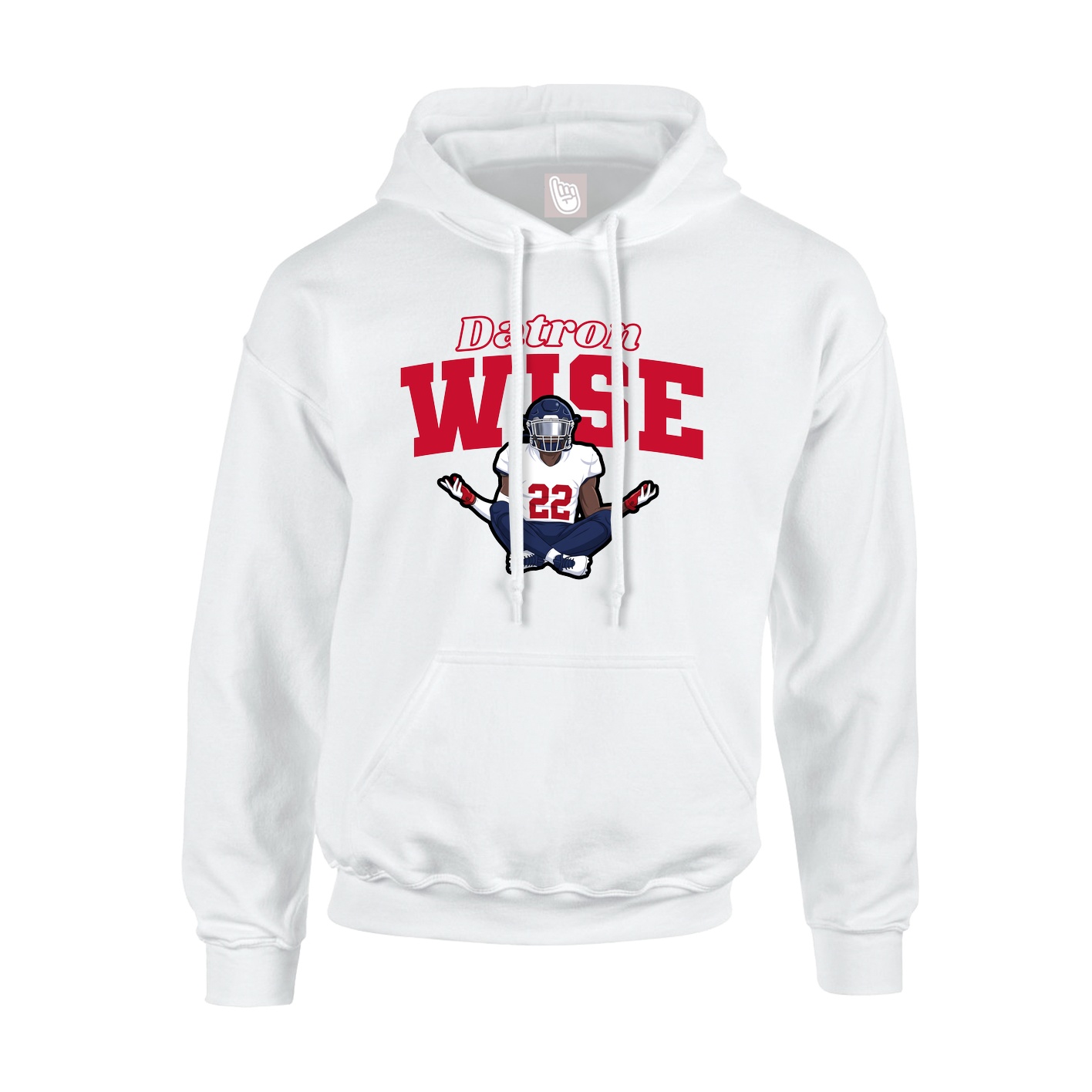 Hoodie — Name Arch in White