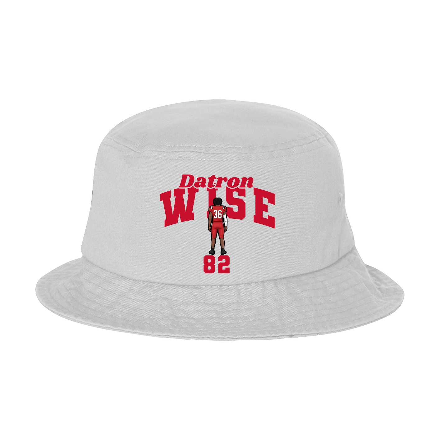 Bucket Cap — Signature Arch in White
