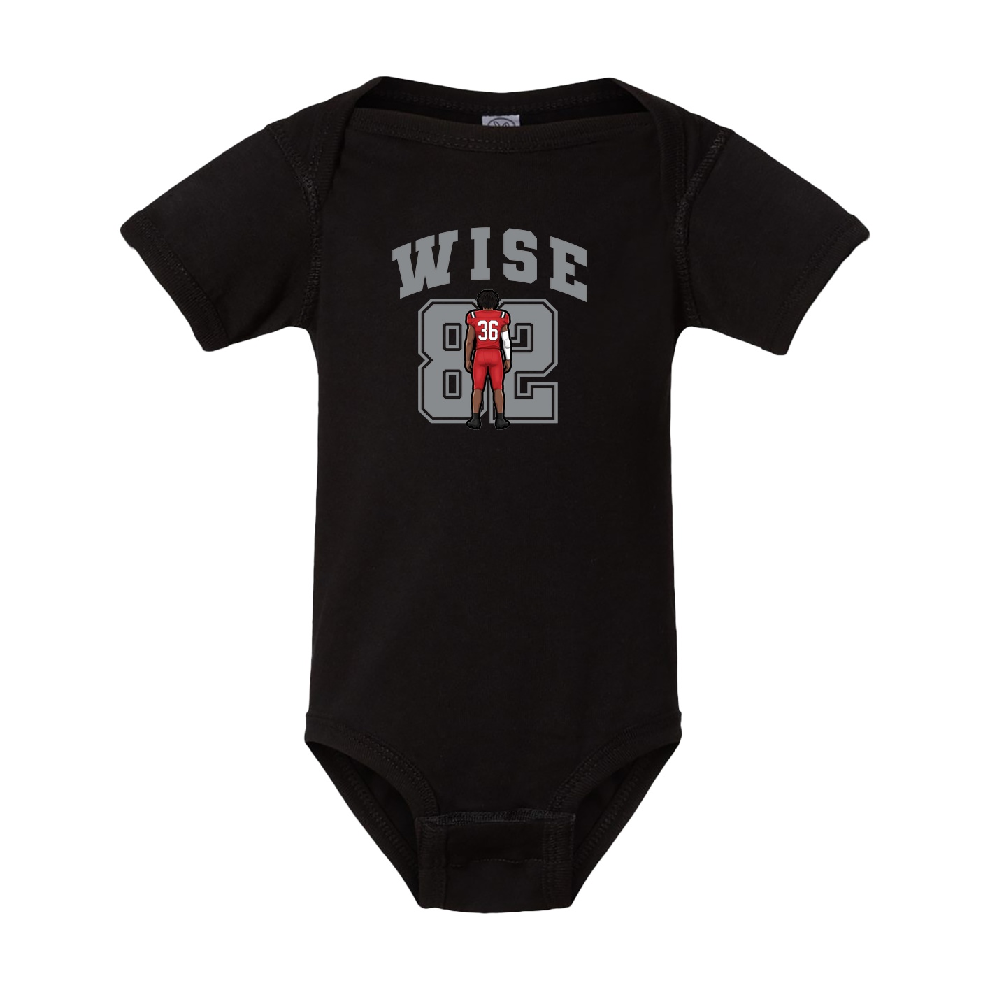 Baby Onesie — Number in Black