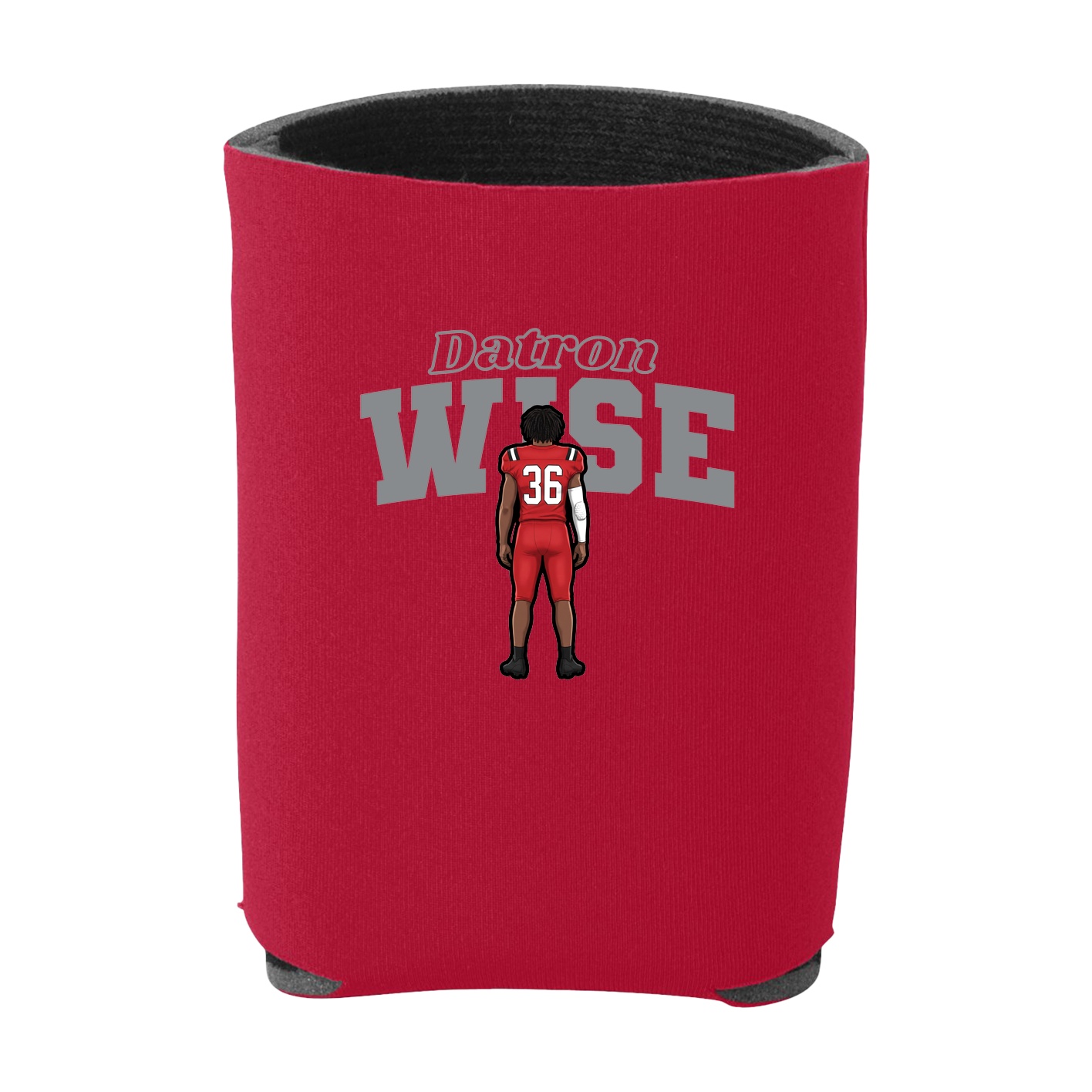Can Holder — Name Arch in Red