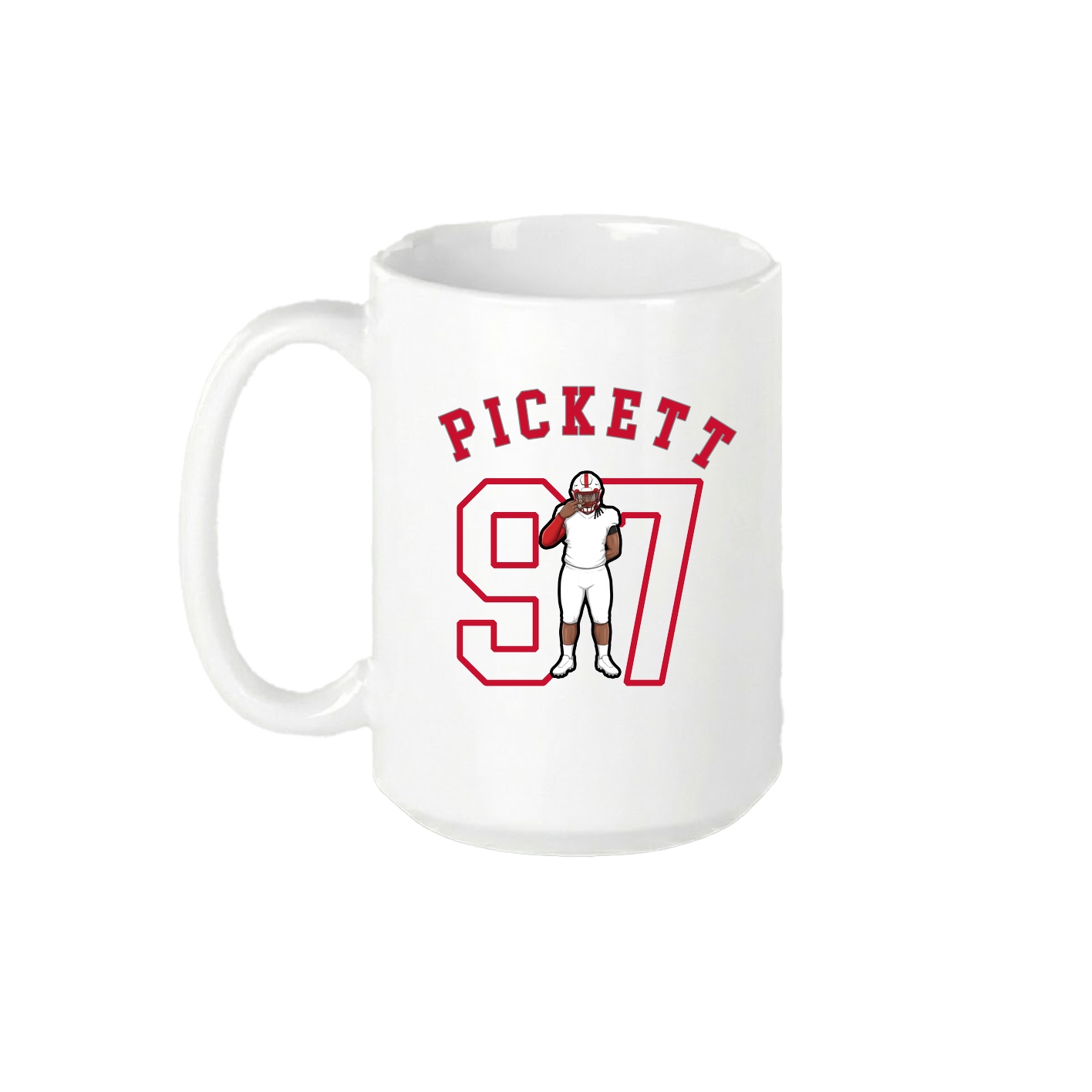 15oz Coffee Mug — Shirsey Arch in White