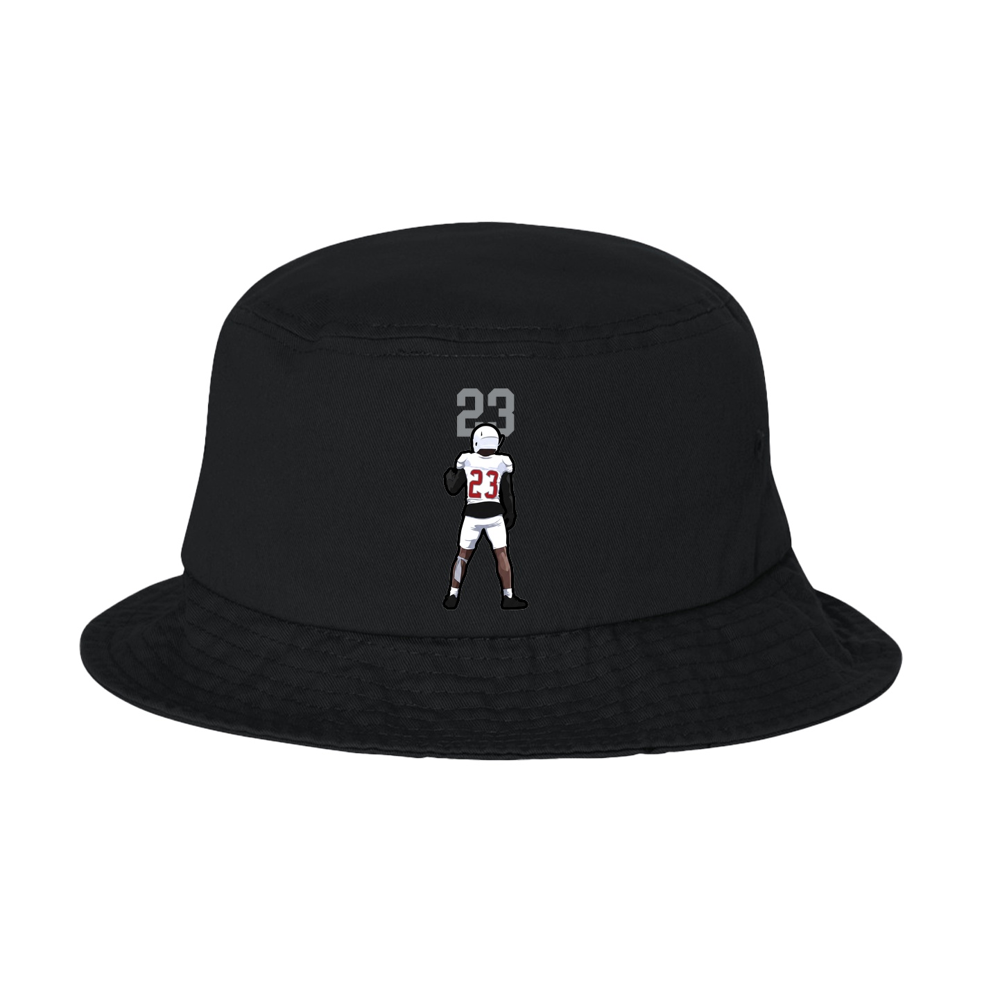 Bucket Cap — Number Top in Black