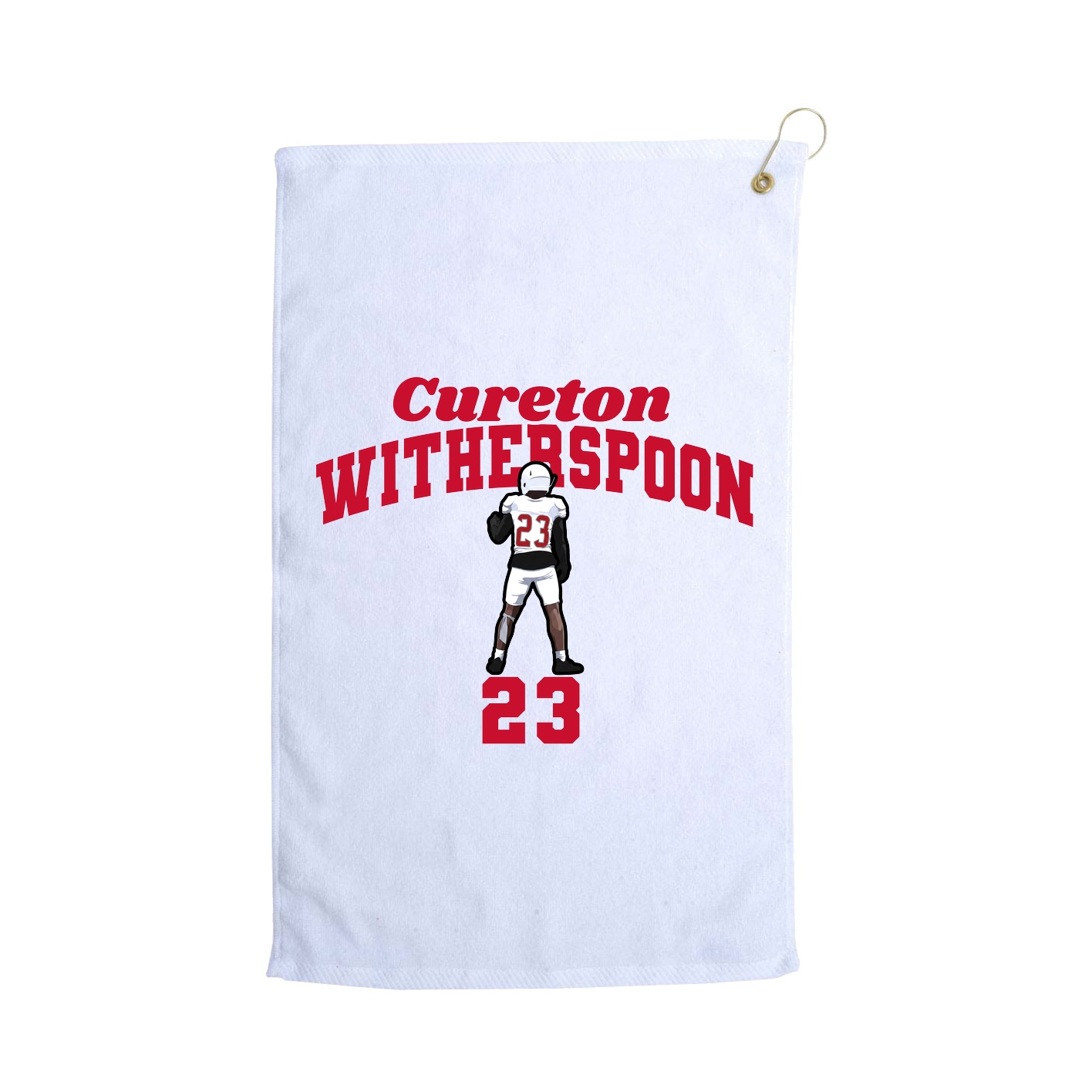 Golf Towel — Signature Arch in White