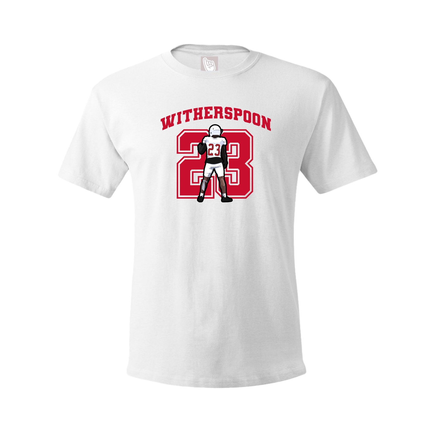 Youth Tee — Number in White