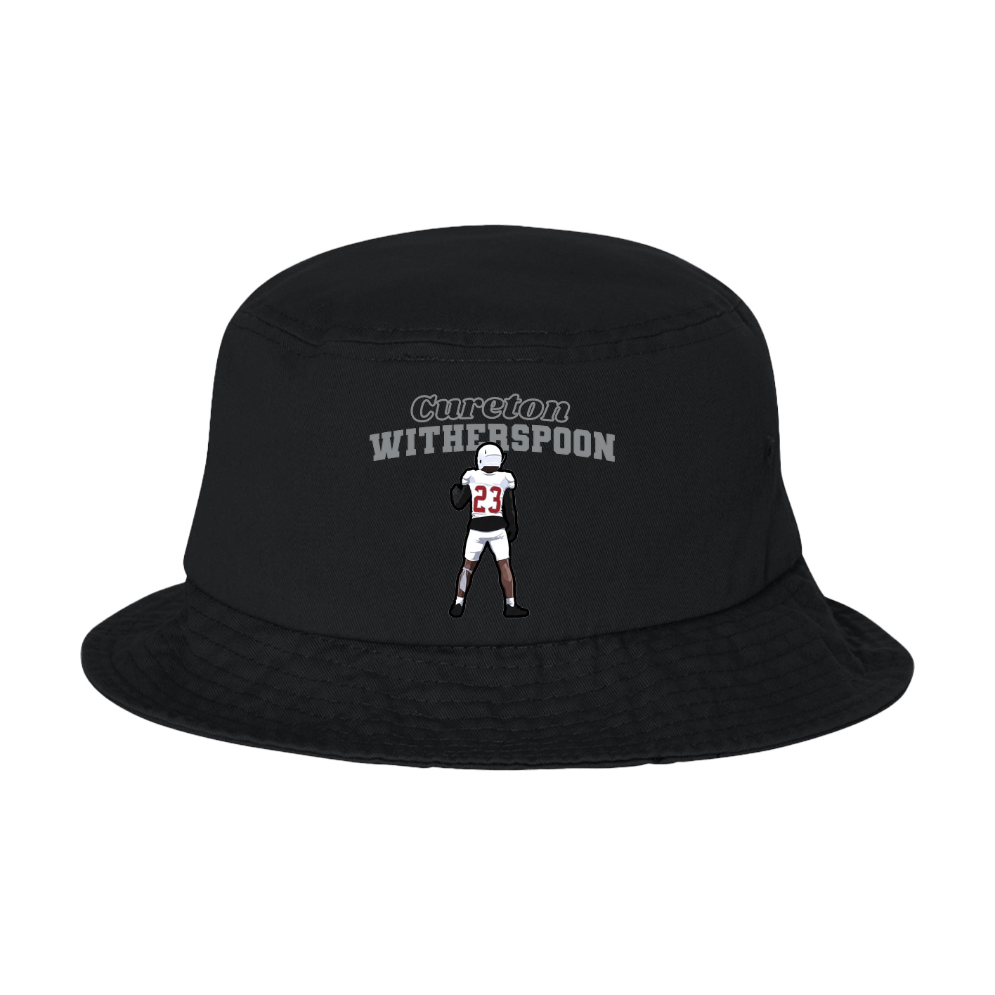 Bucket Cap — Name Arch in Black
