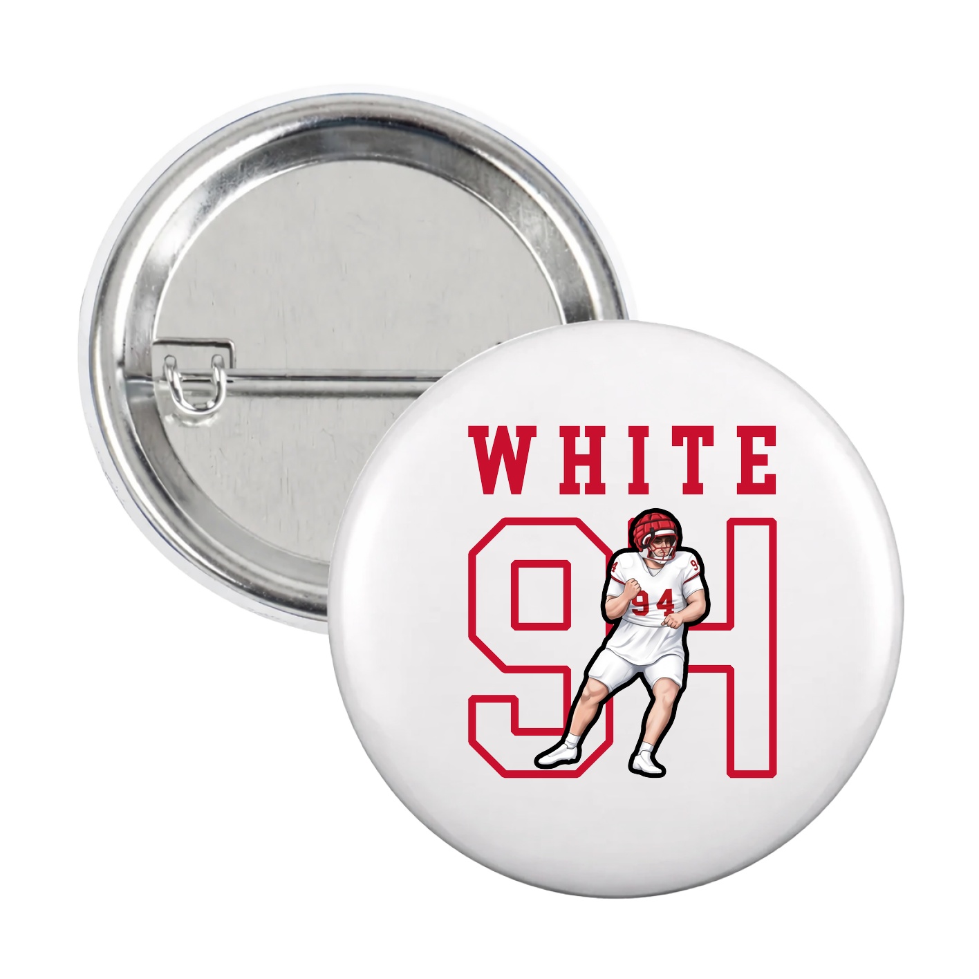 Game Day Button — Shirsey in White