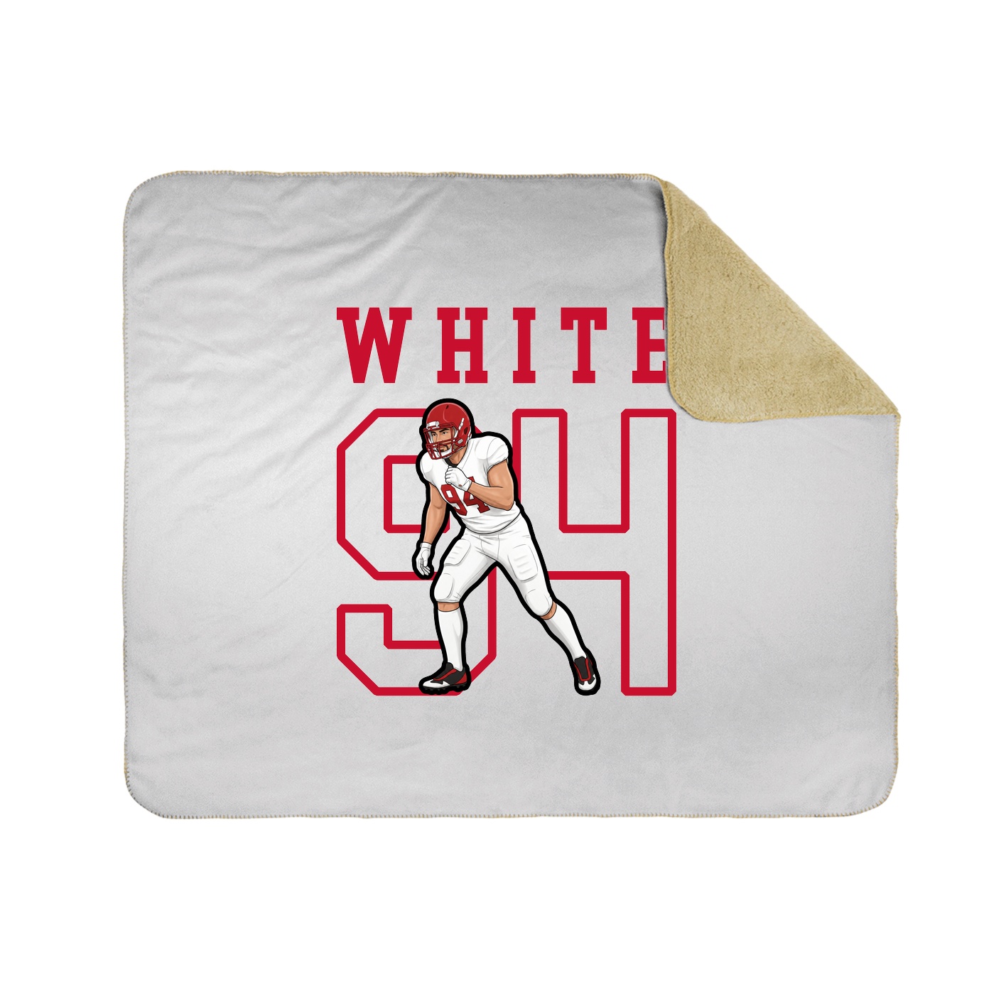 Throw Blanket — Shirsey in White
