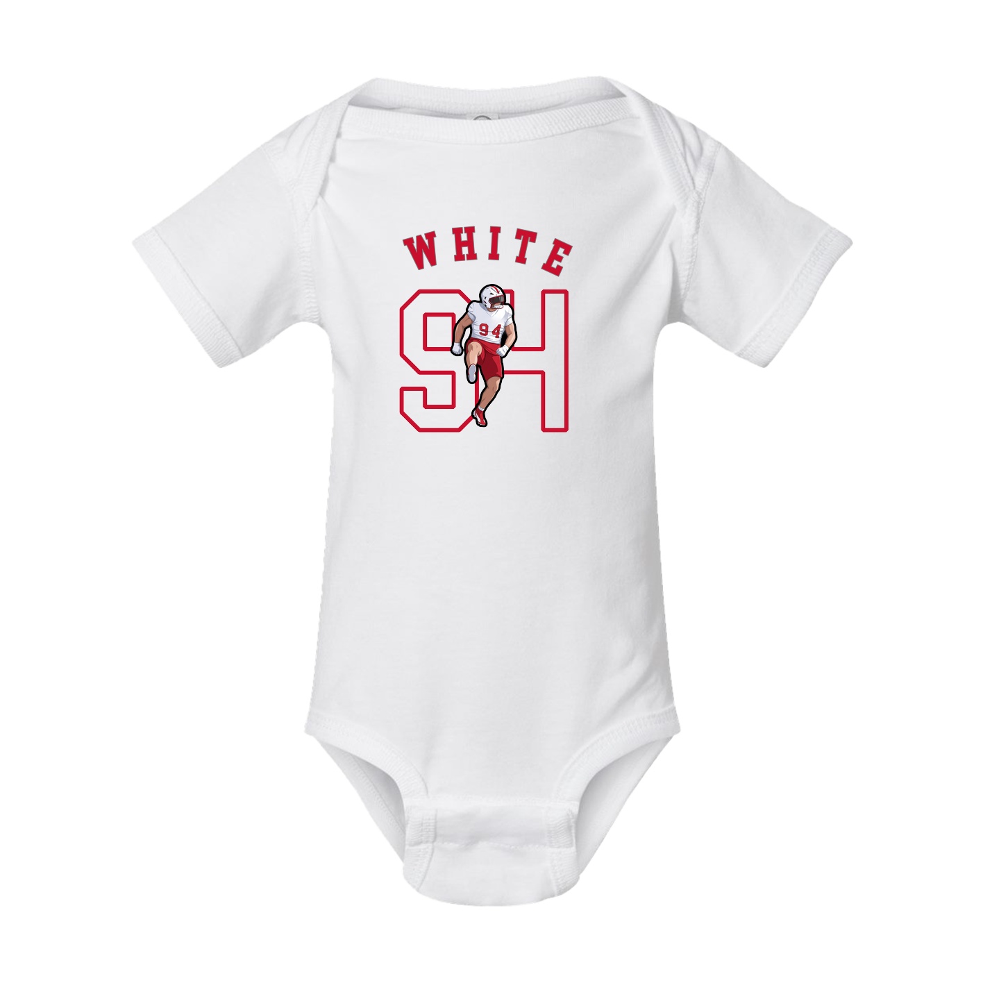 Baby Onesie — Shirsey Arch in White