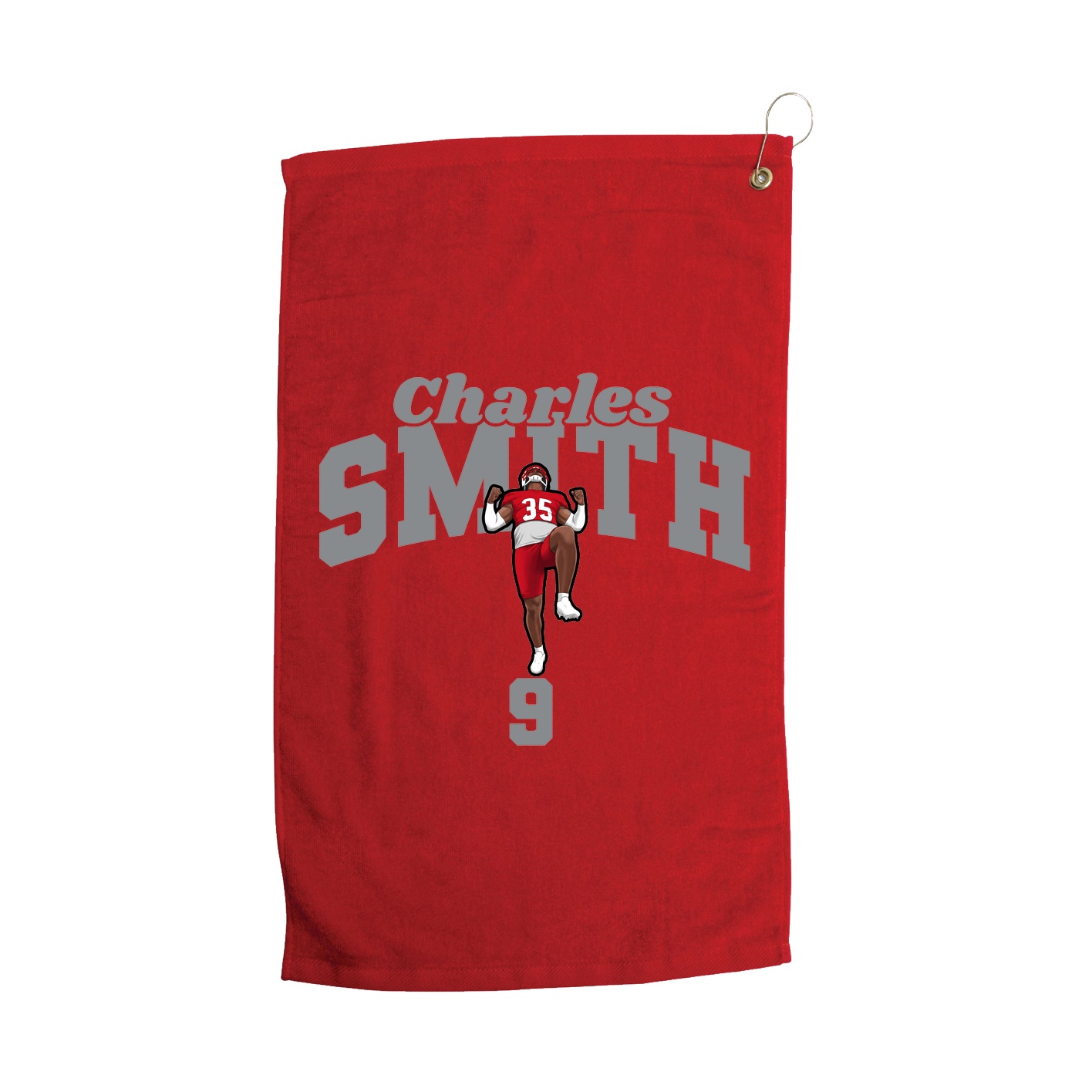 Golf Towel — Signature Arch in Red