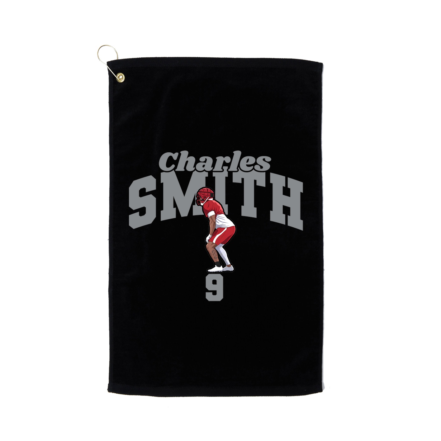Golf Towel — Signature Arch in Black