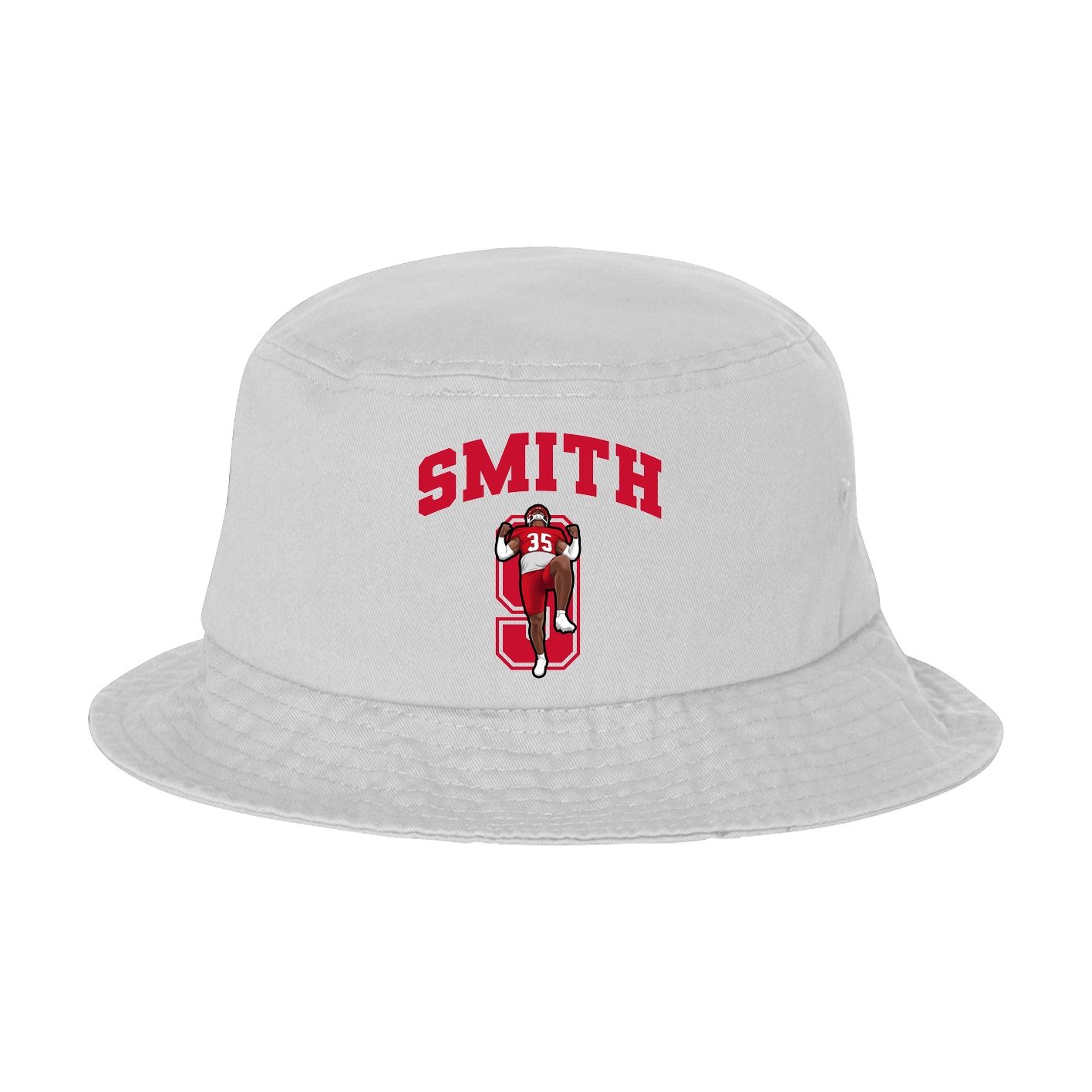 Bucket Cap — Number in White