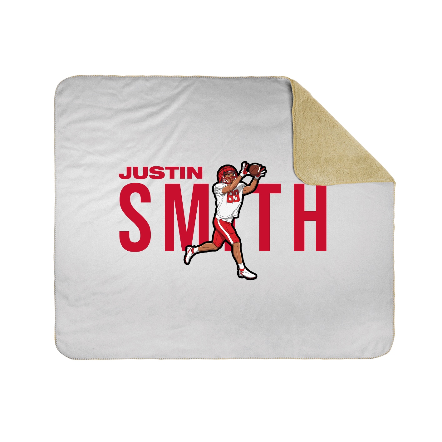 Throw Blanket — Player Name in White