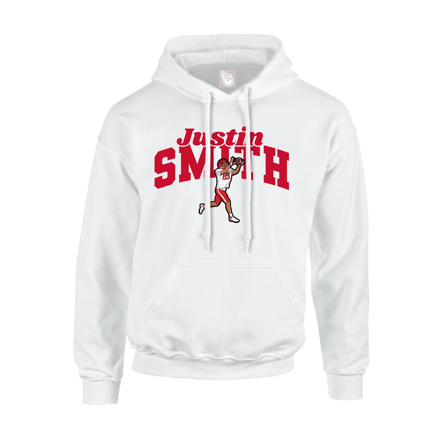 Hoodie — Signature Arch in White