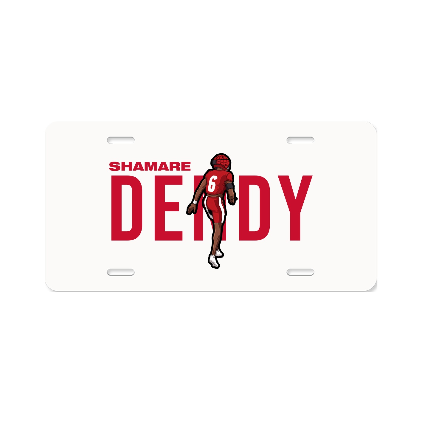 License Plate — Player Name in Classic