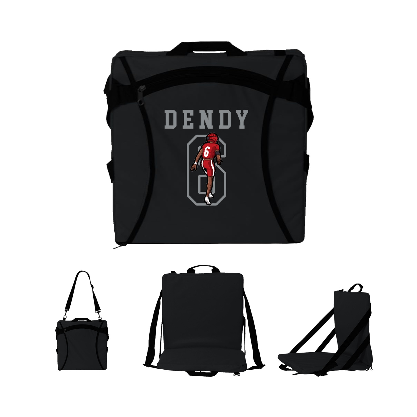Folding Stadium Seat — Shirsey in Black