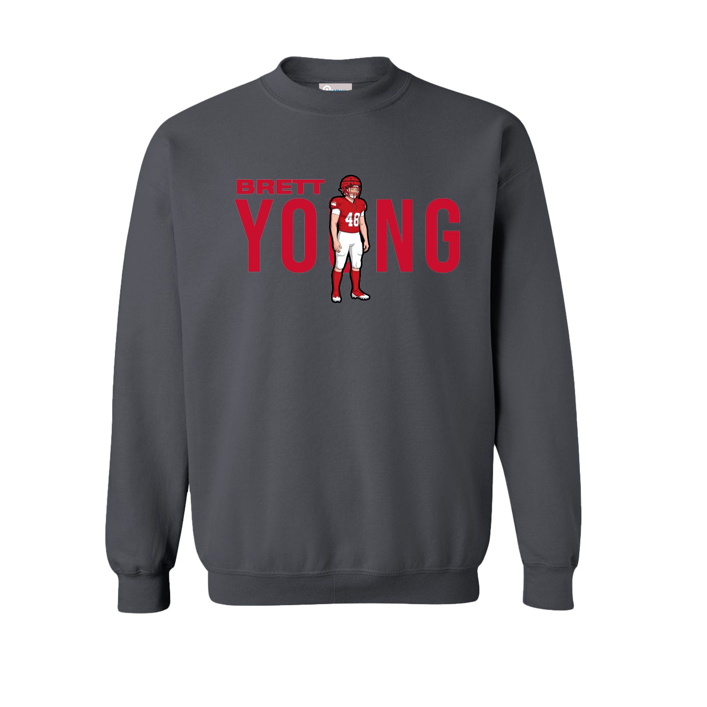 Fleece Crew — Player Name in Grey