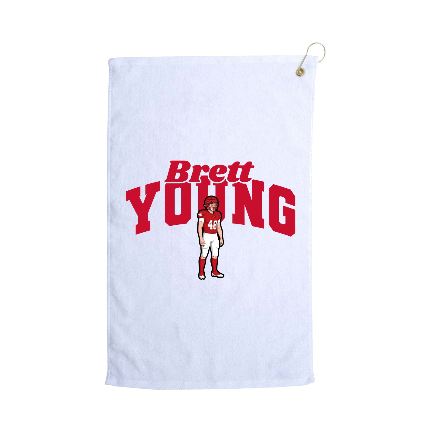 Golf Towel — Signature Arch in White