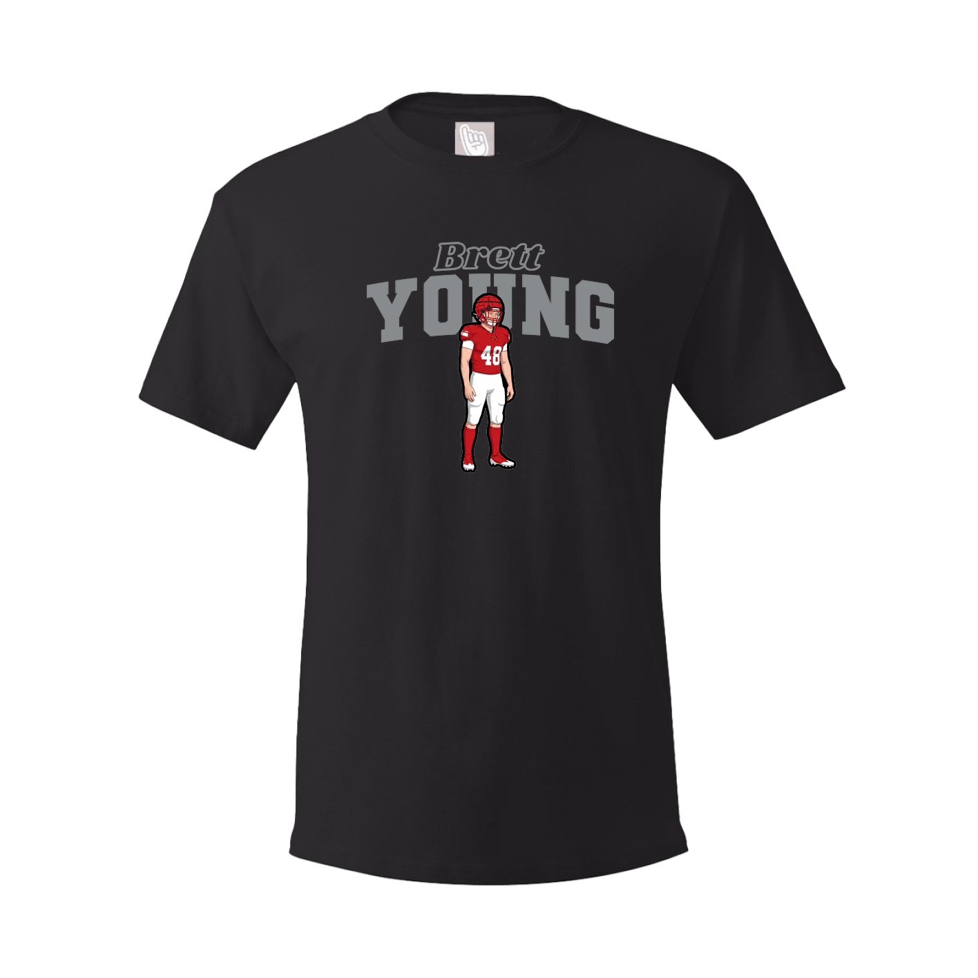 Youth Tee — Name Arch in Black