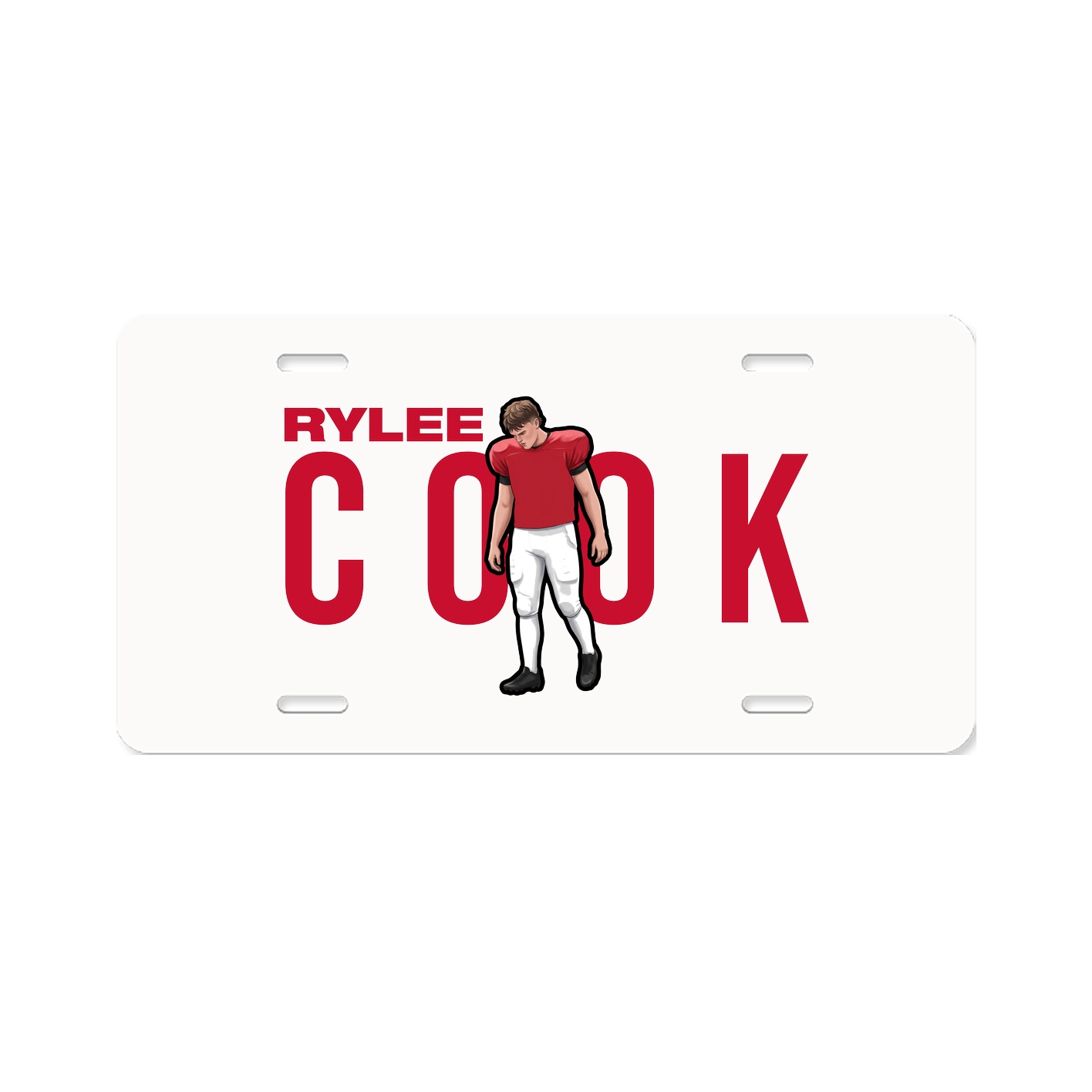 License Plate — Player Name in Classic