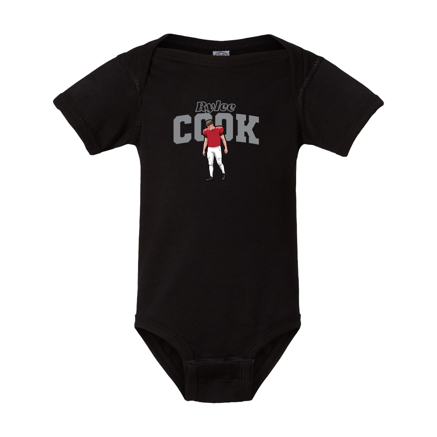 Baby Onesie — Name Arch in Black