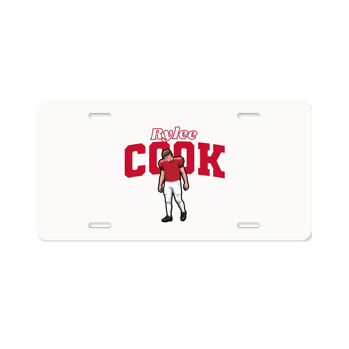 License Plate — Name Arch in Classic