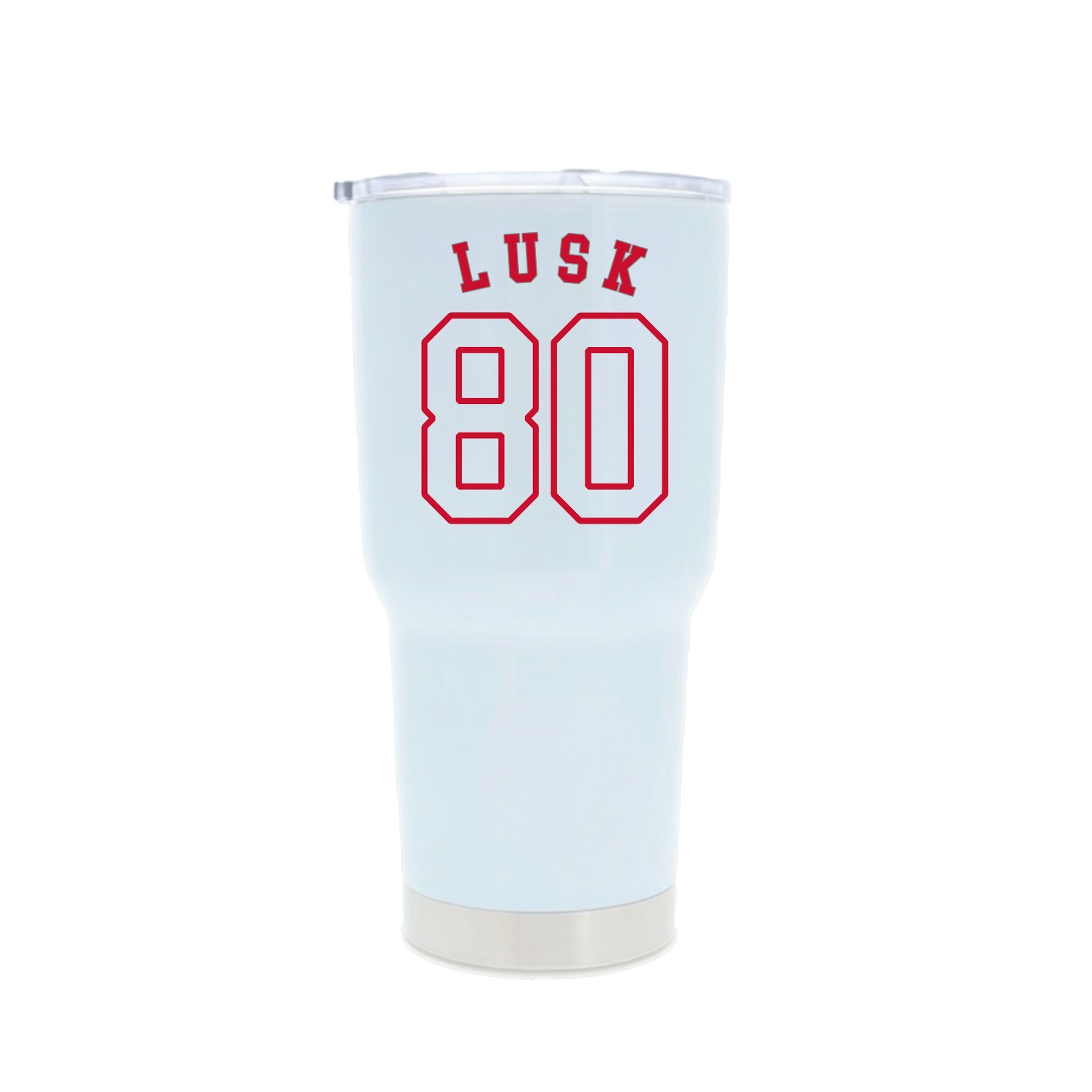 30oz Stainless Steel Tumbler — Shirsey Arch in White