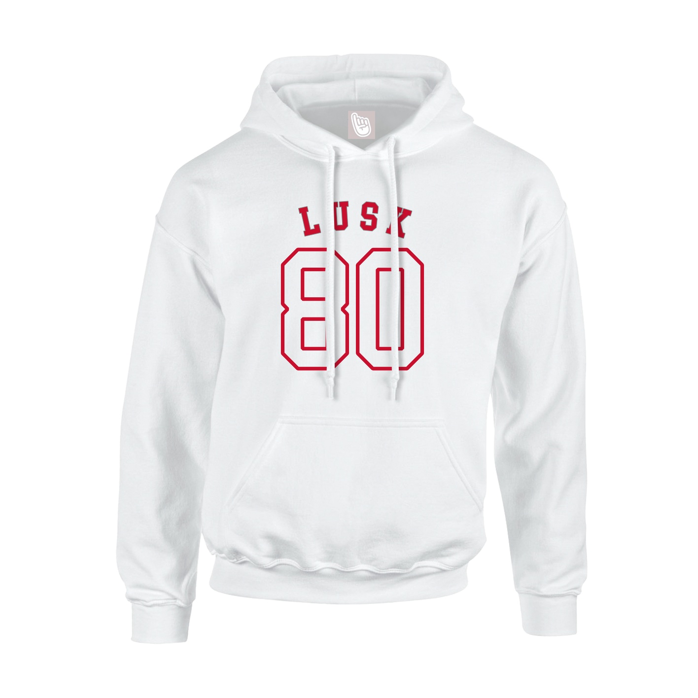 Youth Hoodie — Shirsey Arch in White