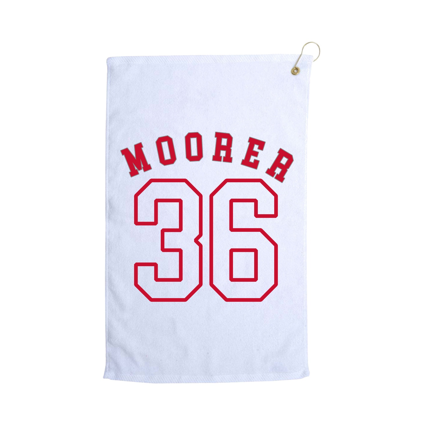Golf Towel — Shirsey Arch in White