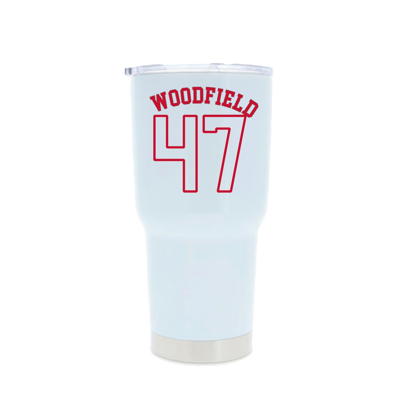 30oz Stainless Steel Tumbler — Shirsey Arch in White