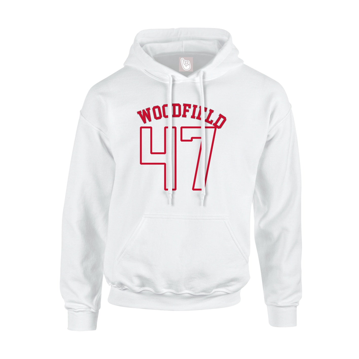 Hoodie — Shirsey Arch in White