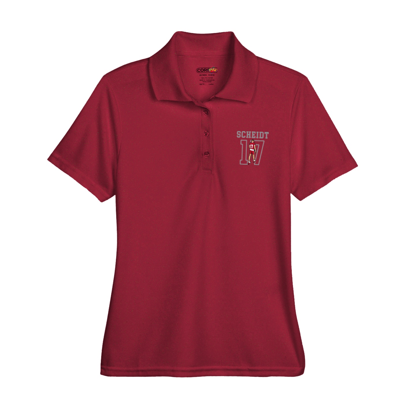 Womens Performance Polo — Shirsey in Red
