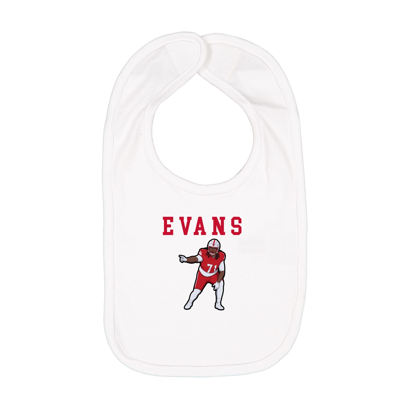 Infant Bib — Shirsey in White