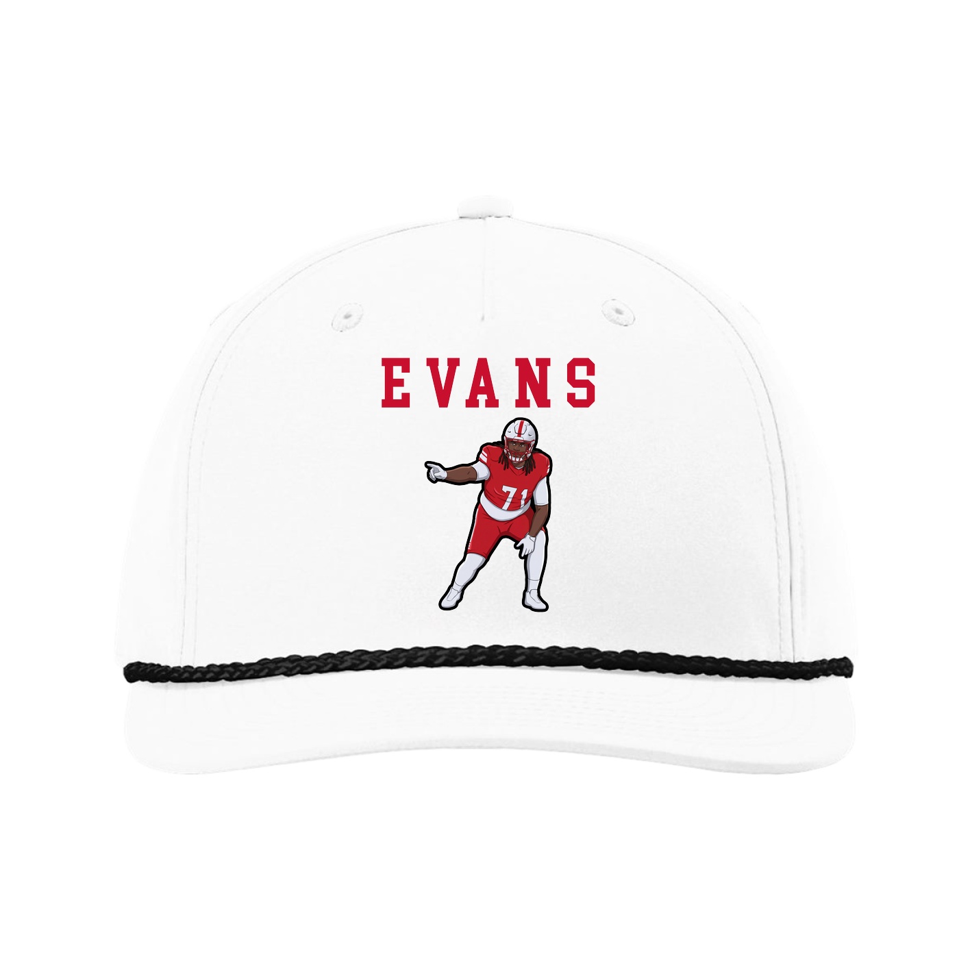 Five-Panel Classic Rope Cap — Shirsey in White