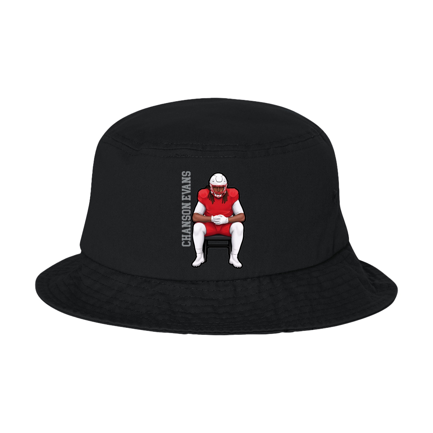 Bucket Cap — Name Vertical in Black