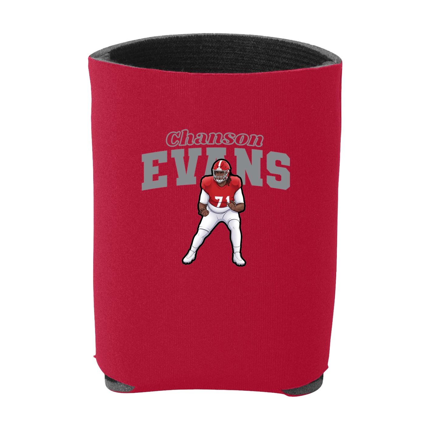 Can Holder — Name Arch in Red