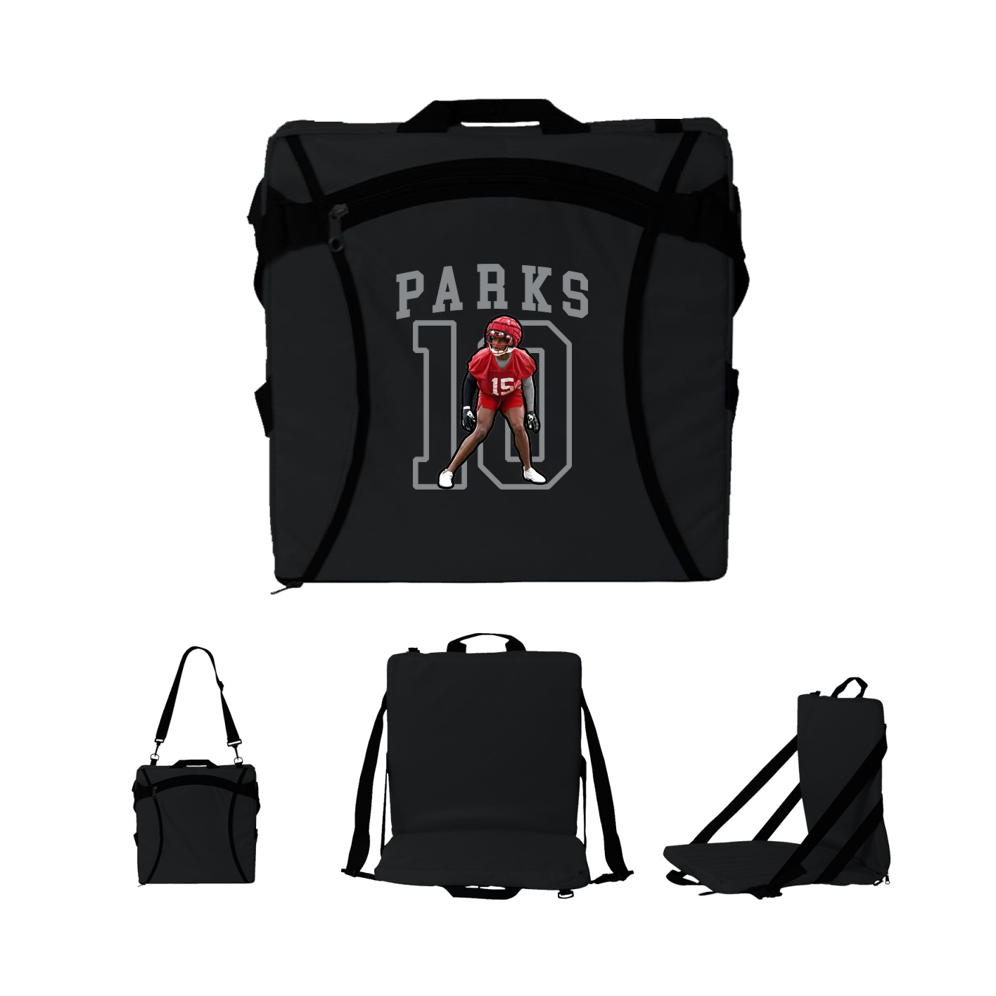 Folding Stadium Seat — Shirsey in Black