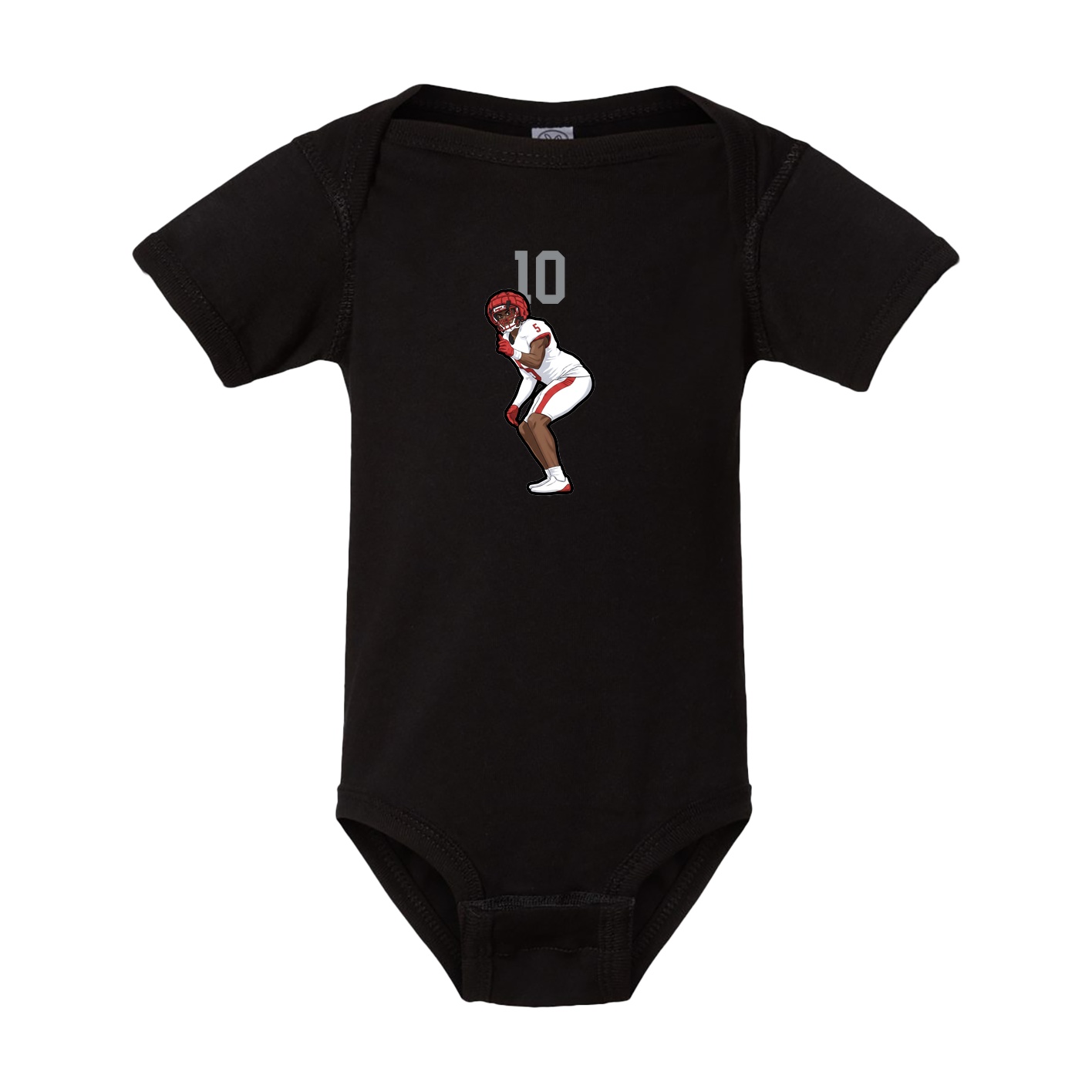 Baby Onesie — Number Top in Black