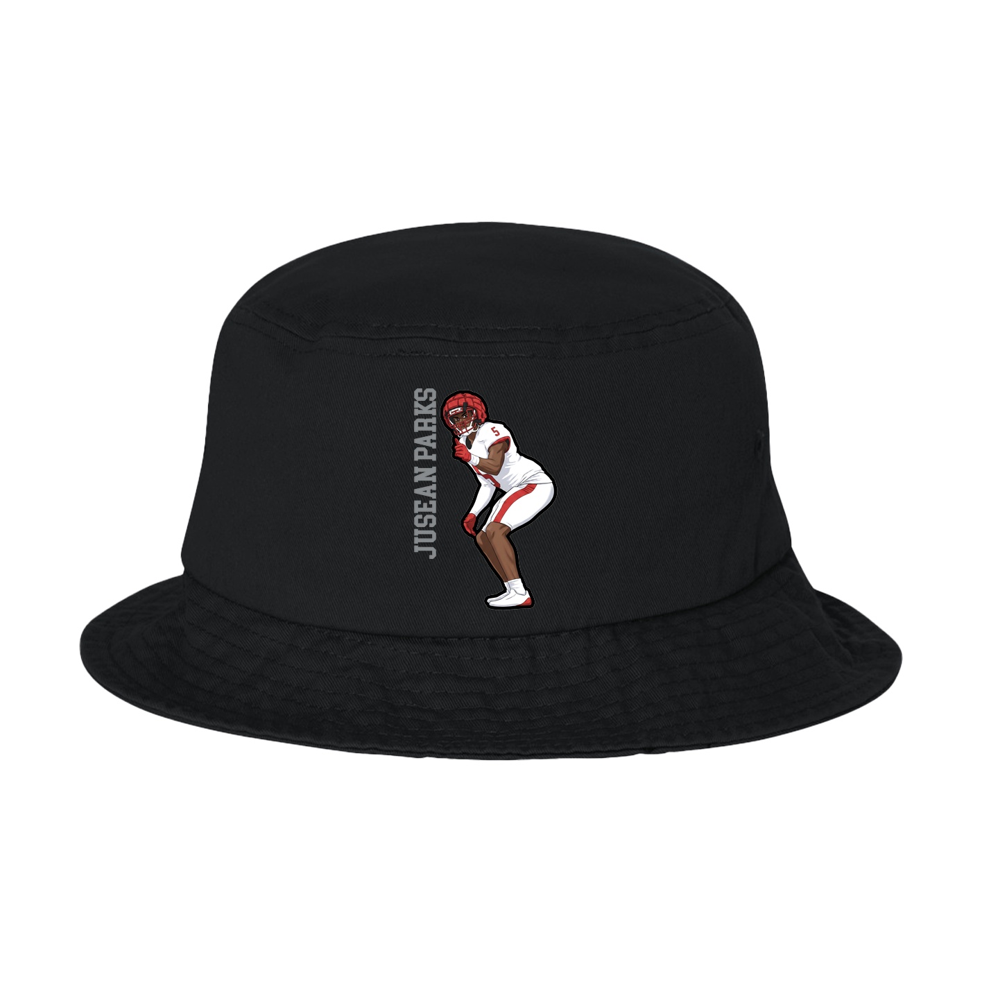 Bucket Cap — Name Vertical in Black