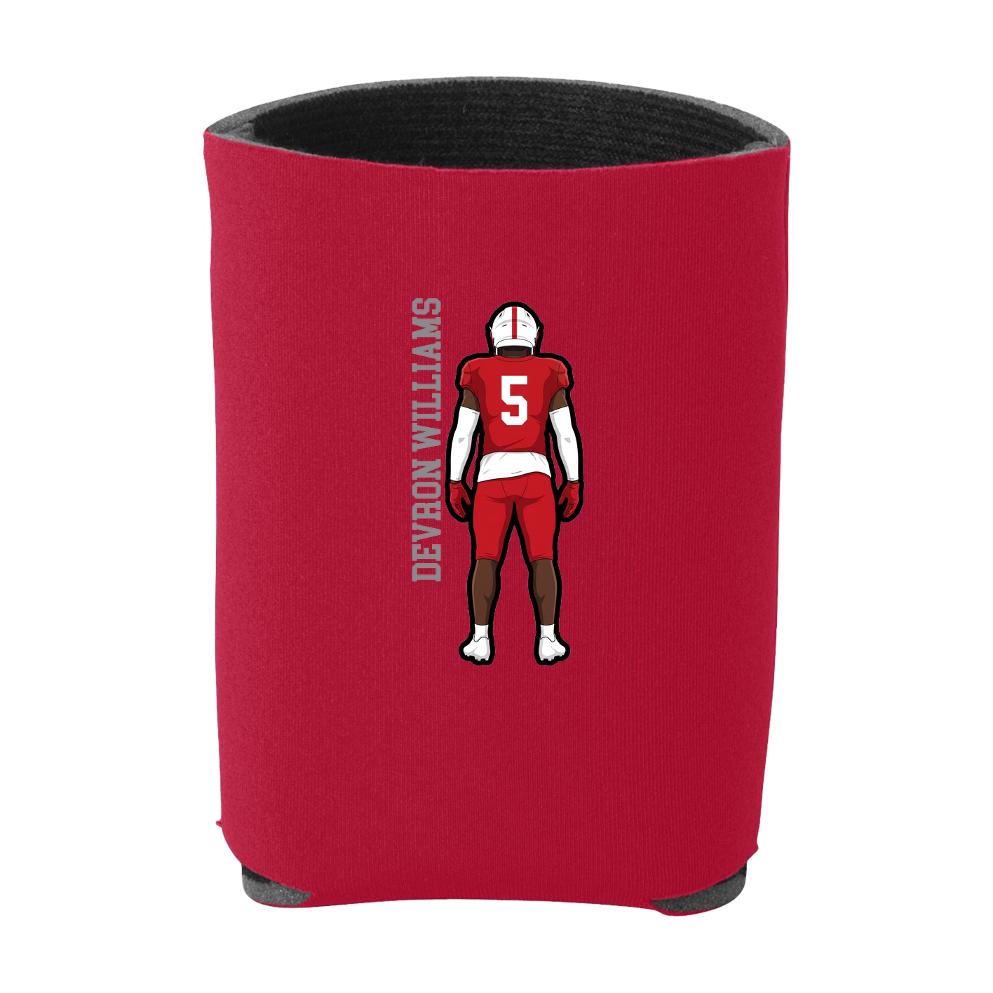 Can Holder — Name Vertical in Red