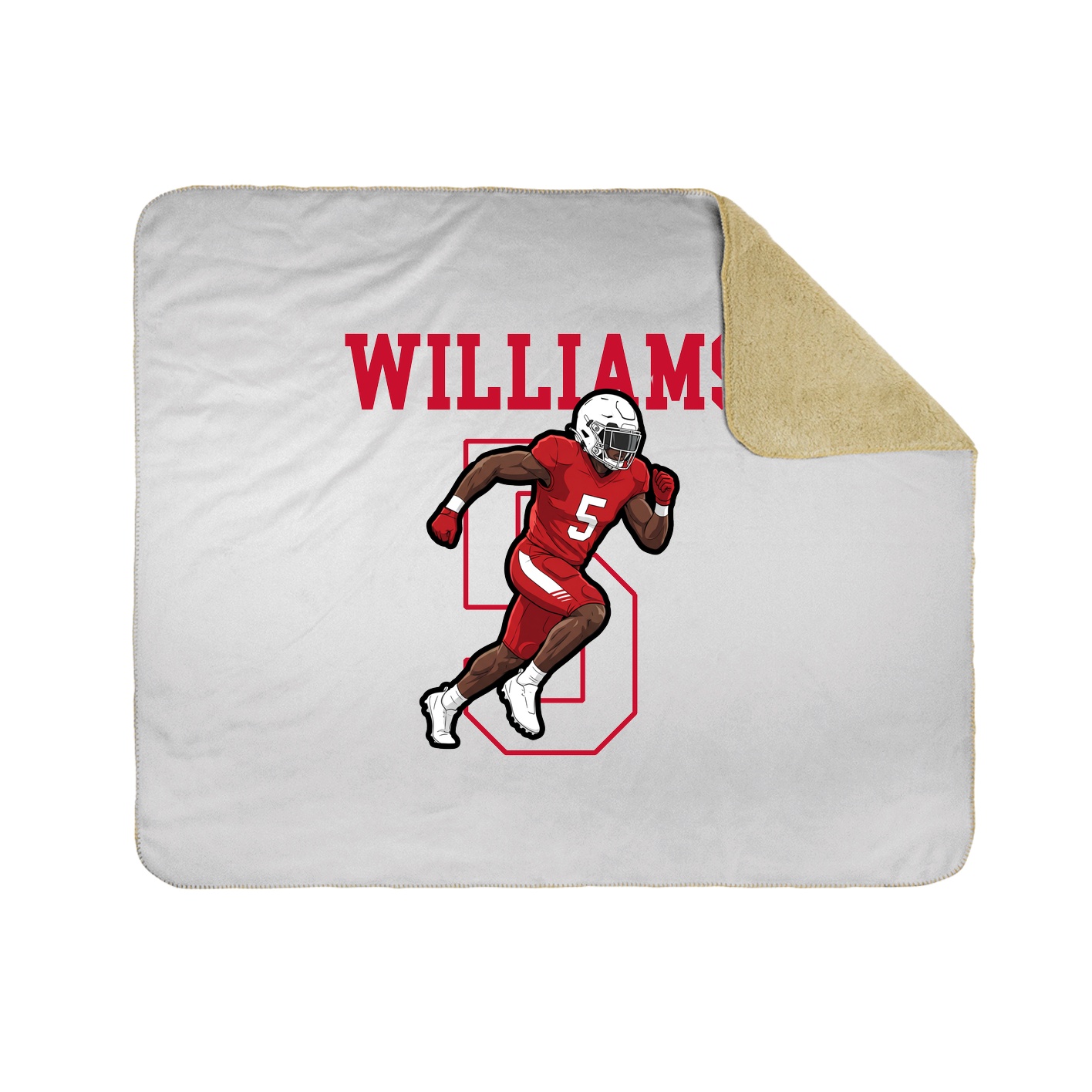 50x60 Sherpa Lined Throw Blanket