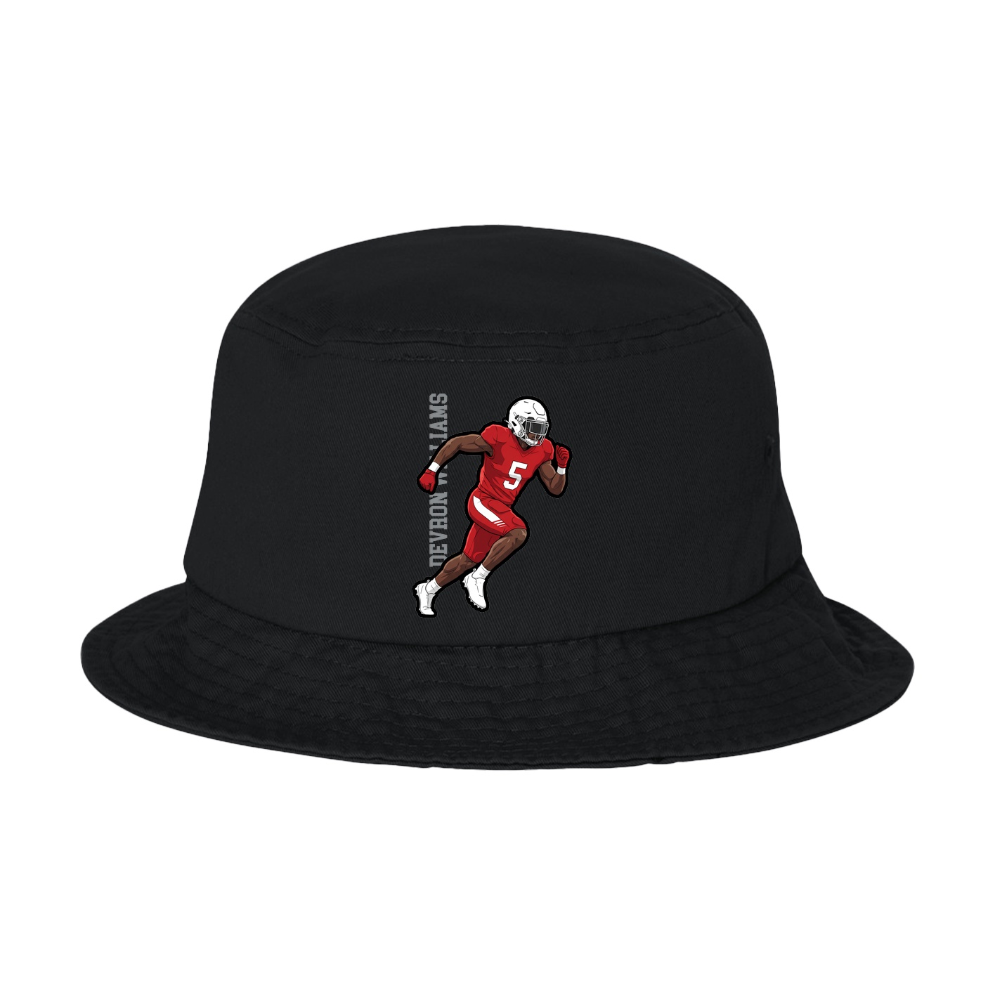 Bucket Cap — Name Vertical in Black