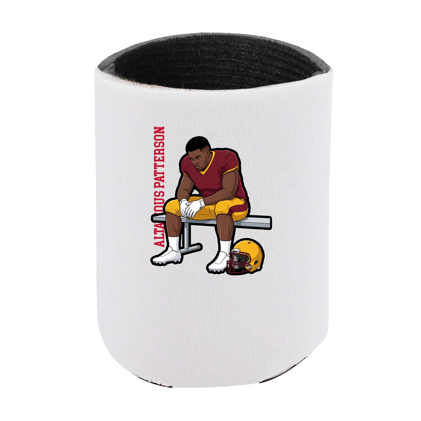 Can Holder — Name Vertical in White