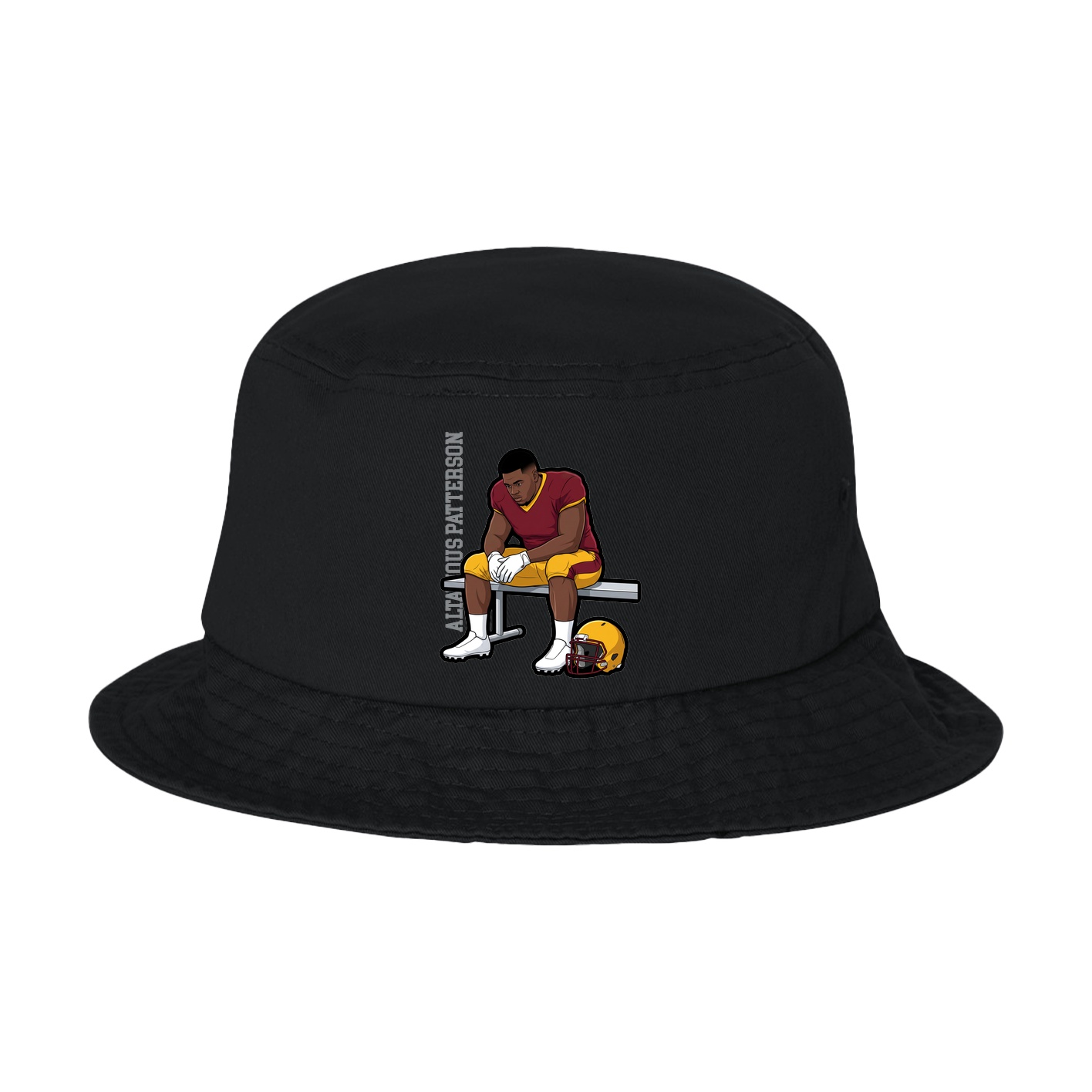 Bucket Cap — Name Vertical in Black