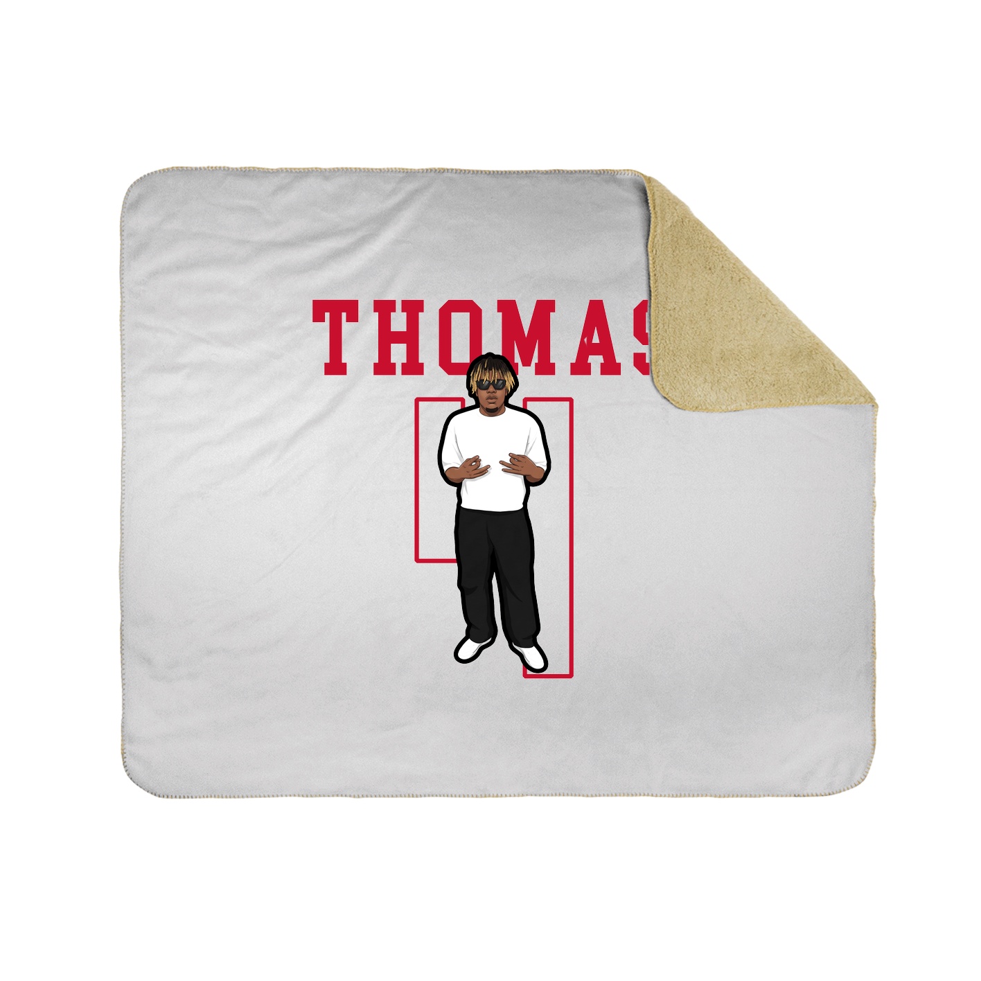 Throw Blanket — Shirsey in White