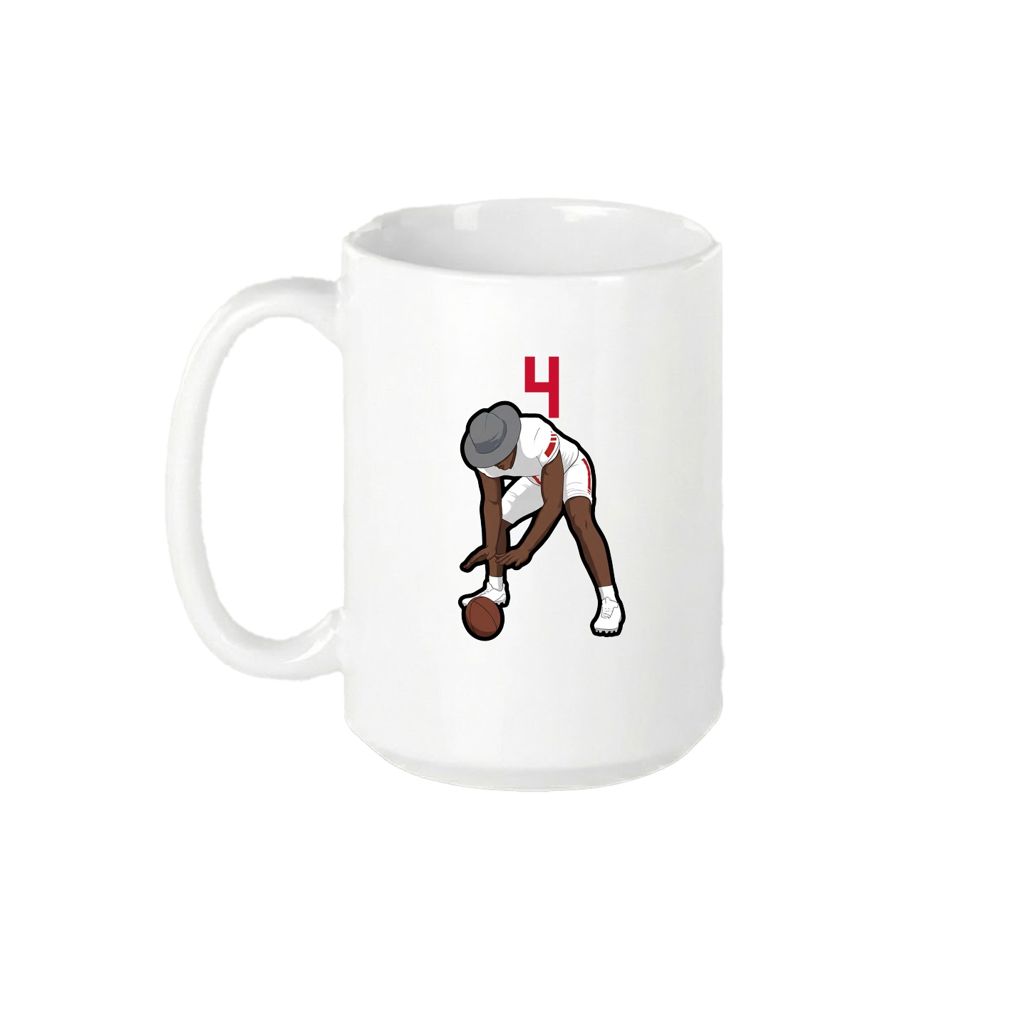 15oz Coffee Mug — Number Top in White