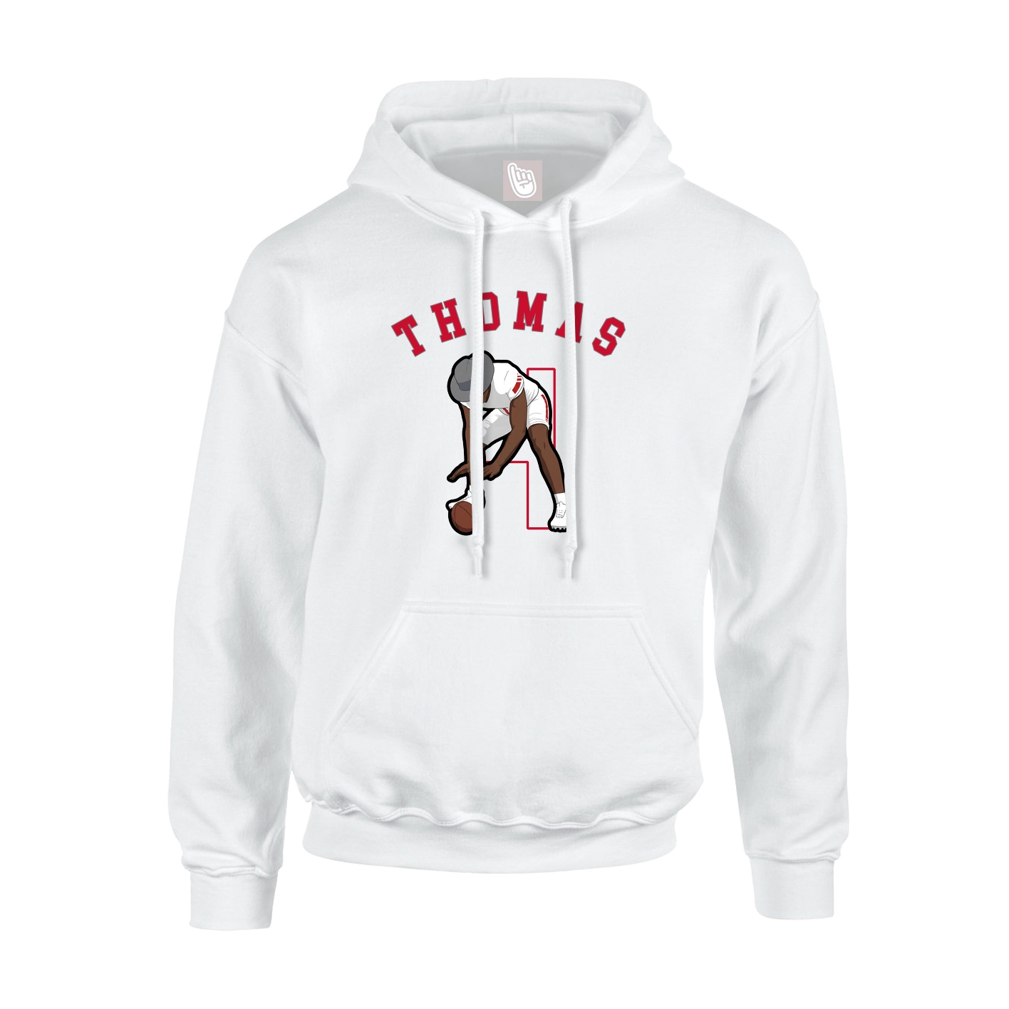 Youth Hoodie — Shirsey Arch in White