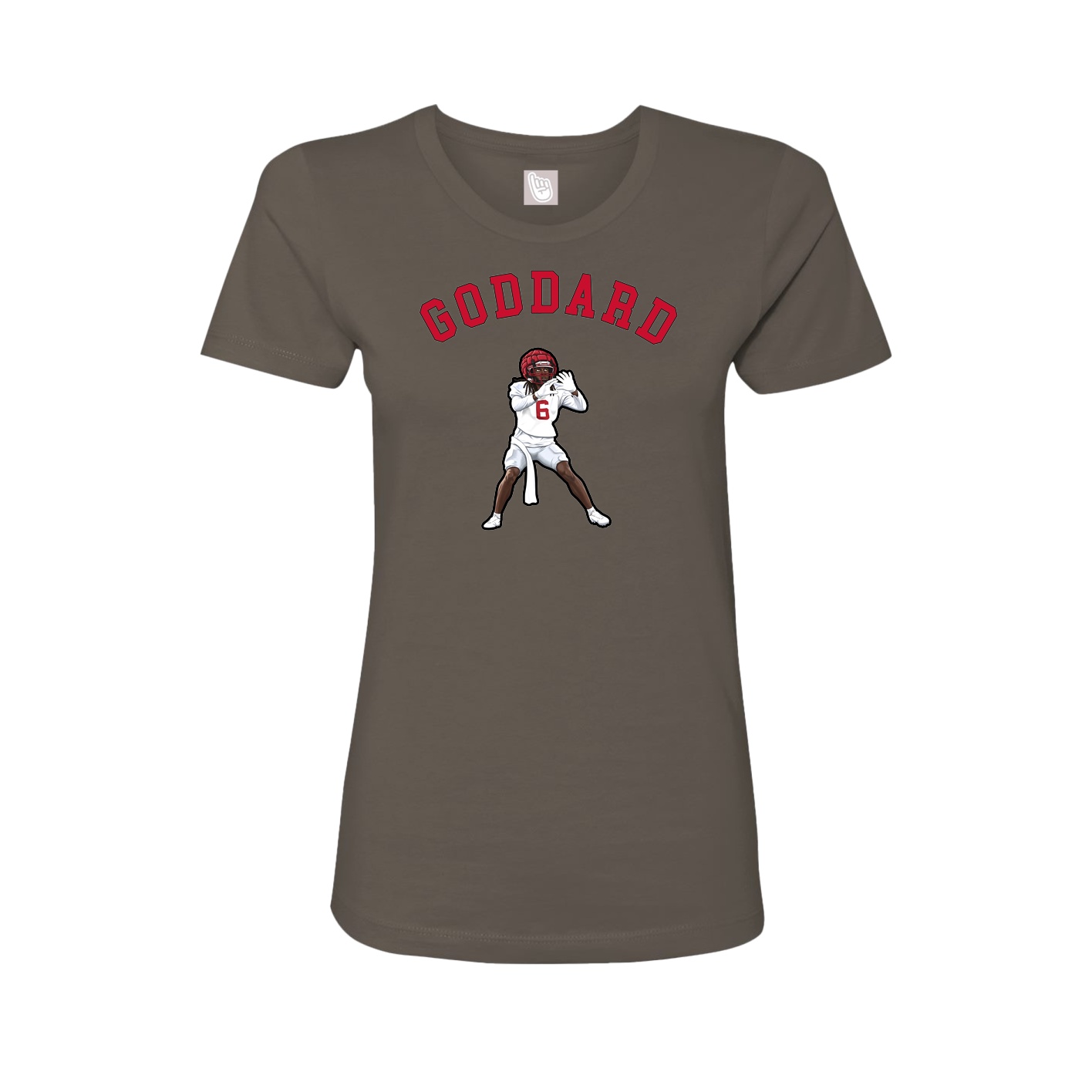 Fitted Women's Tee — Shirsey Arch in Grey