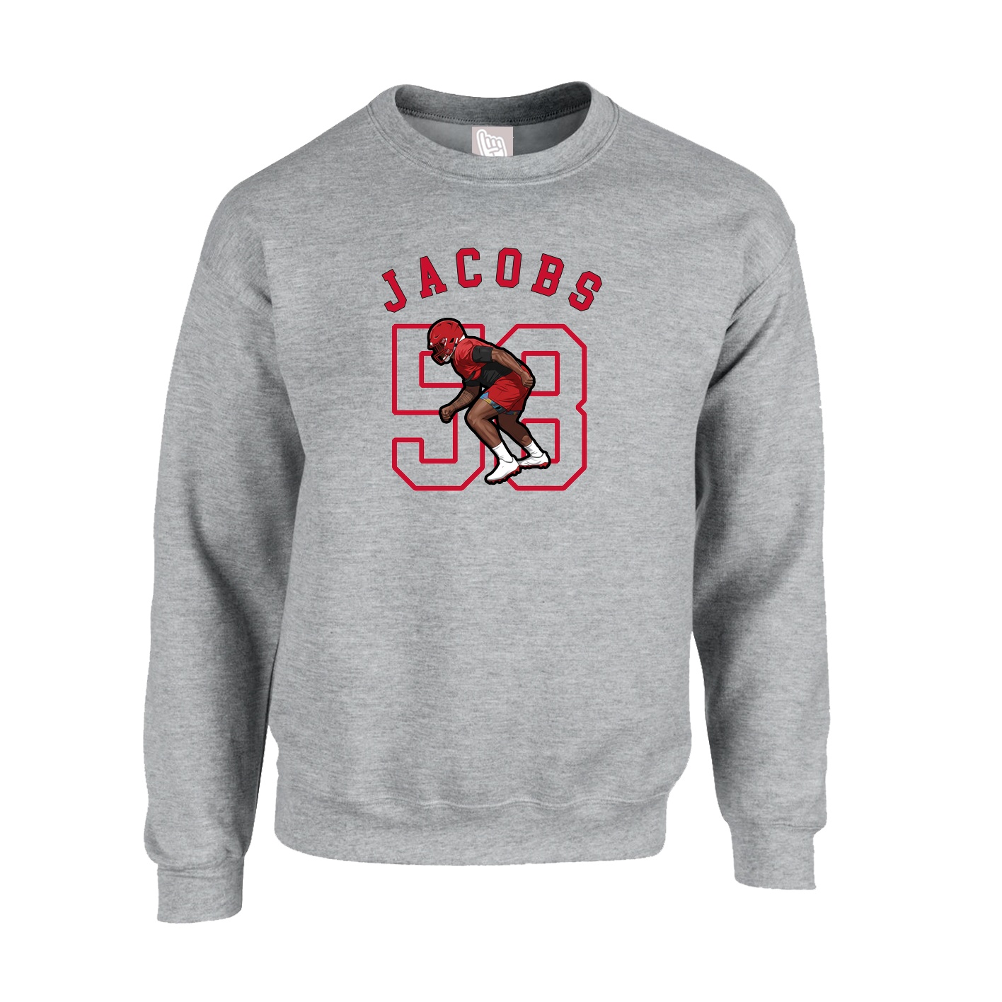 Fleece Crew — Shirsey Arch in Grey